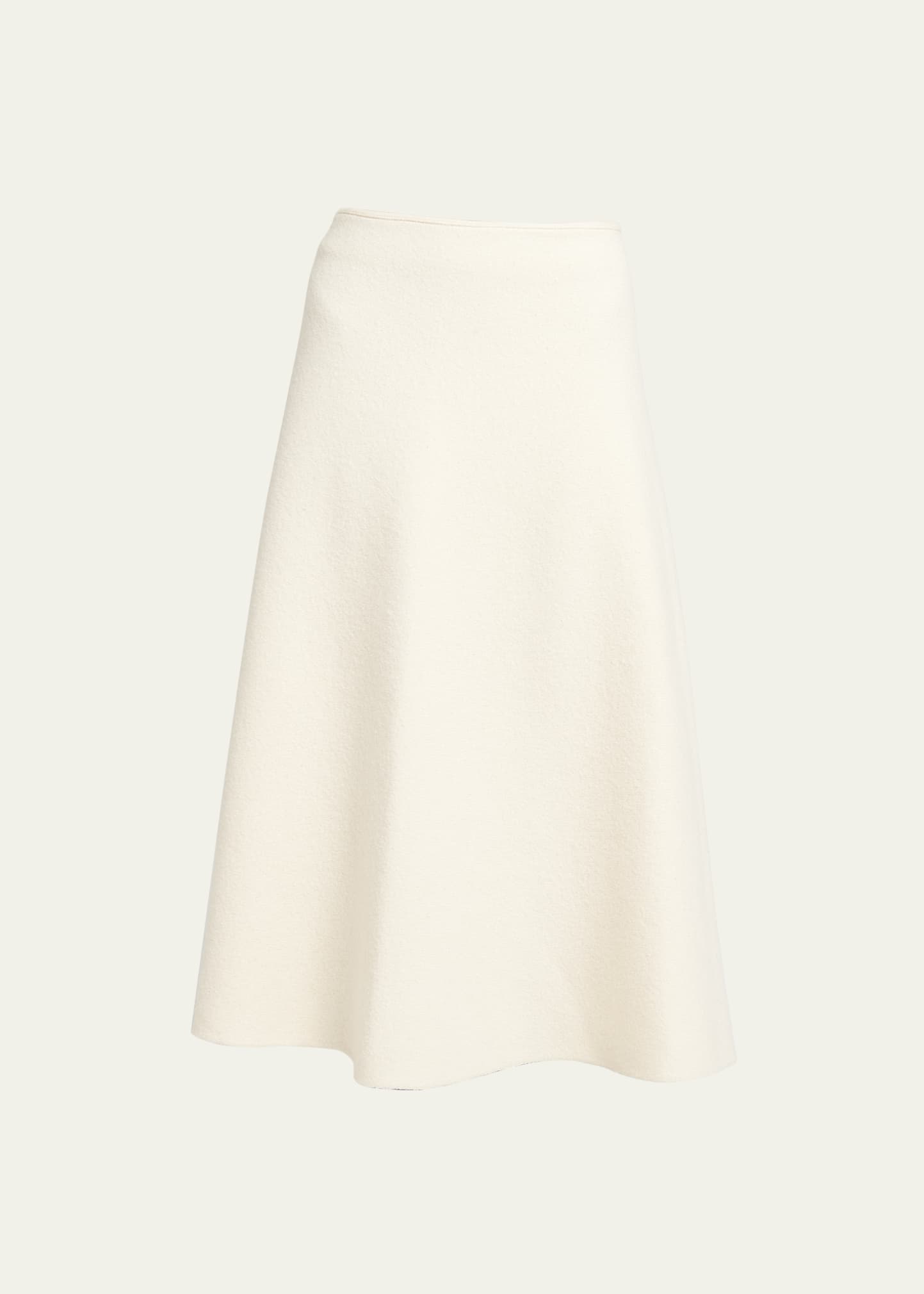 Jil Sander Asymmetric Wool Midi Skirt - Bergdorf Goodman