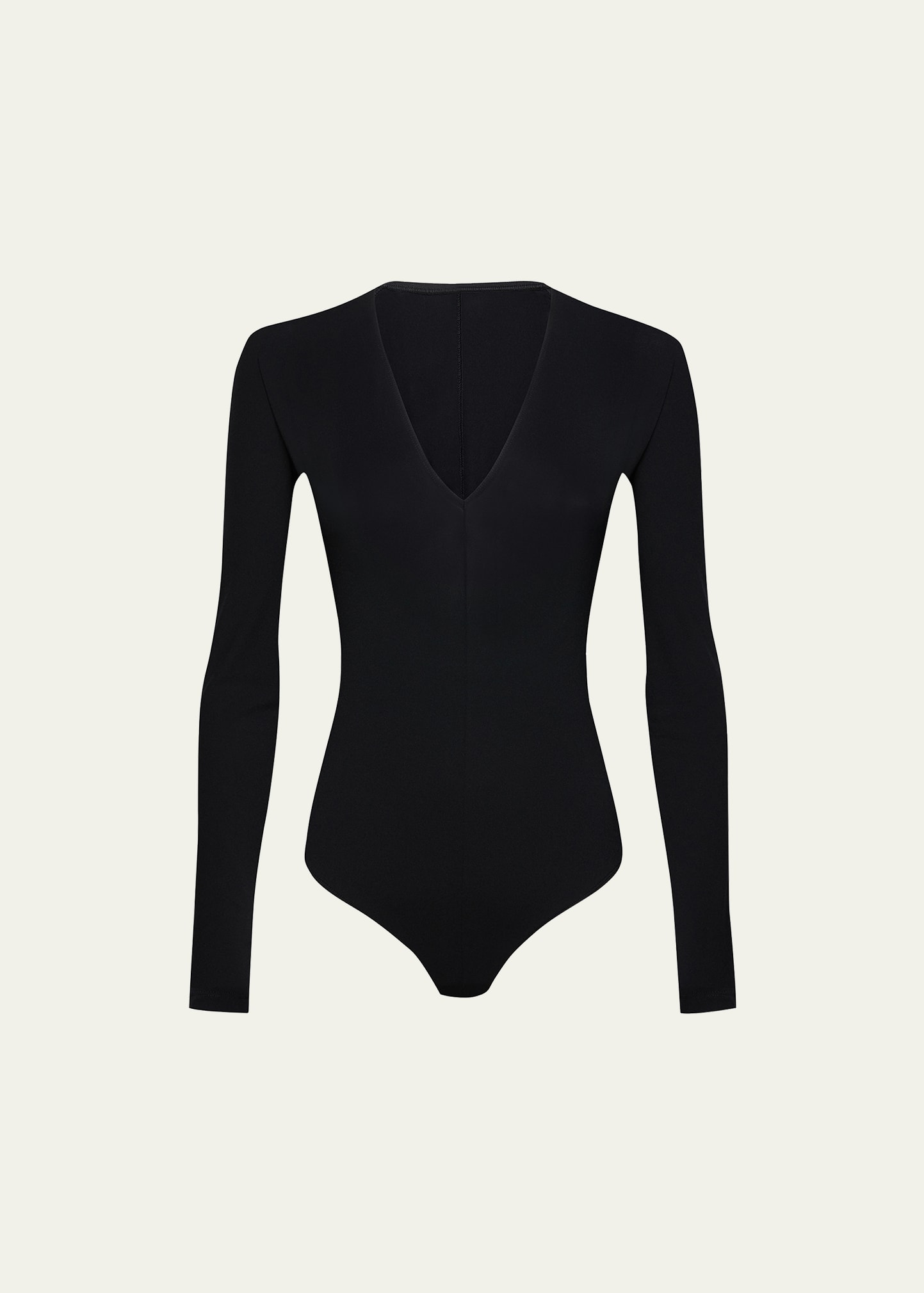 Wolford V-Neck Jersey Bodysuit - Bergdorf Goodman