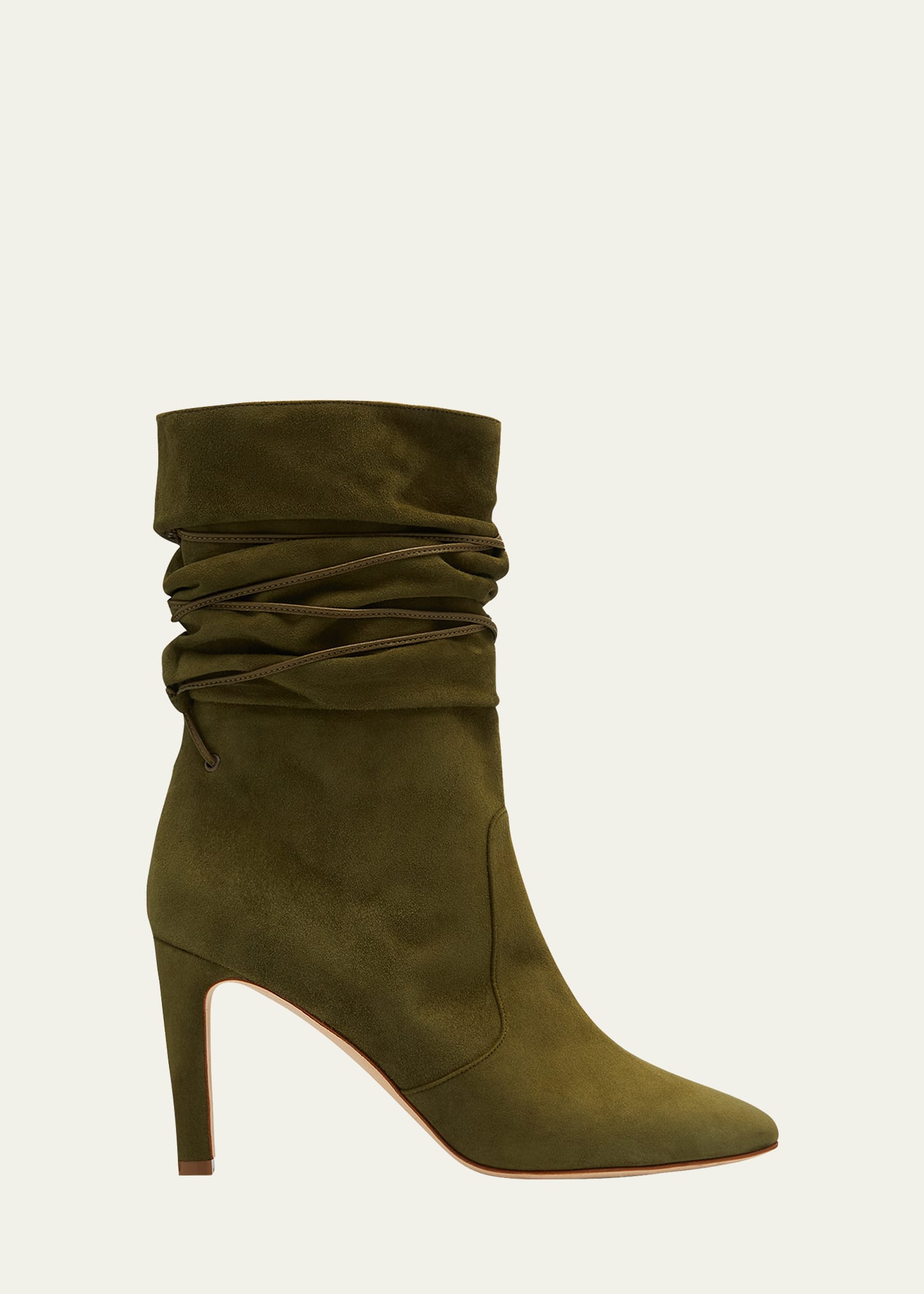 Manolo Blahnik Cavashipla Slouchy Suede Ankle Boots - Bergdorf Goodman