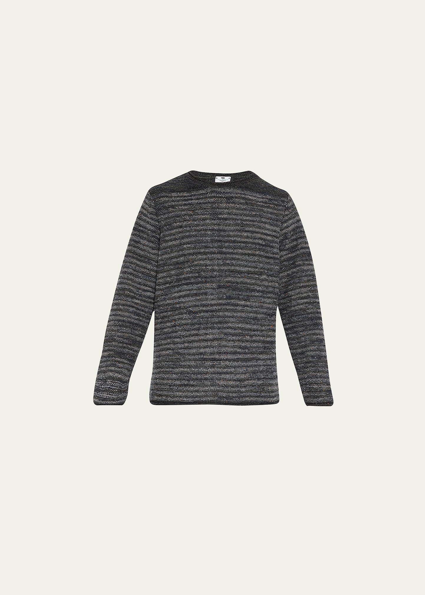 Inis Meain Mens Varied Stripe Wool Crewneck Sweater - Bergdorf Goodman Inis Meain Mens Varied Stripe Wool Crewneck Sweater