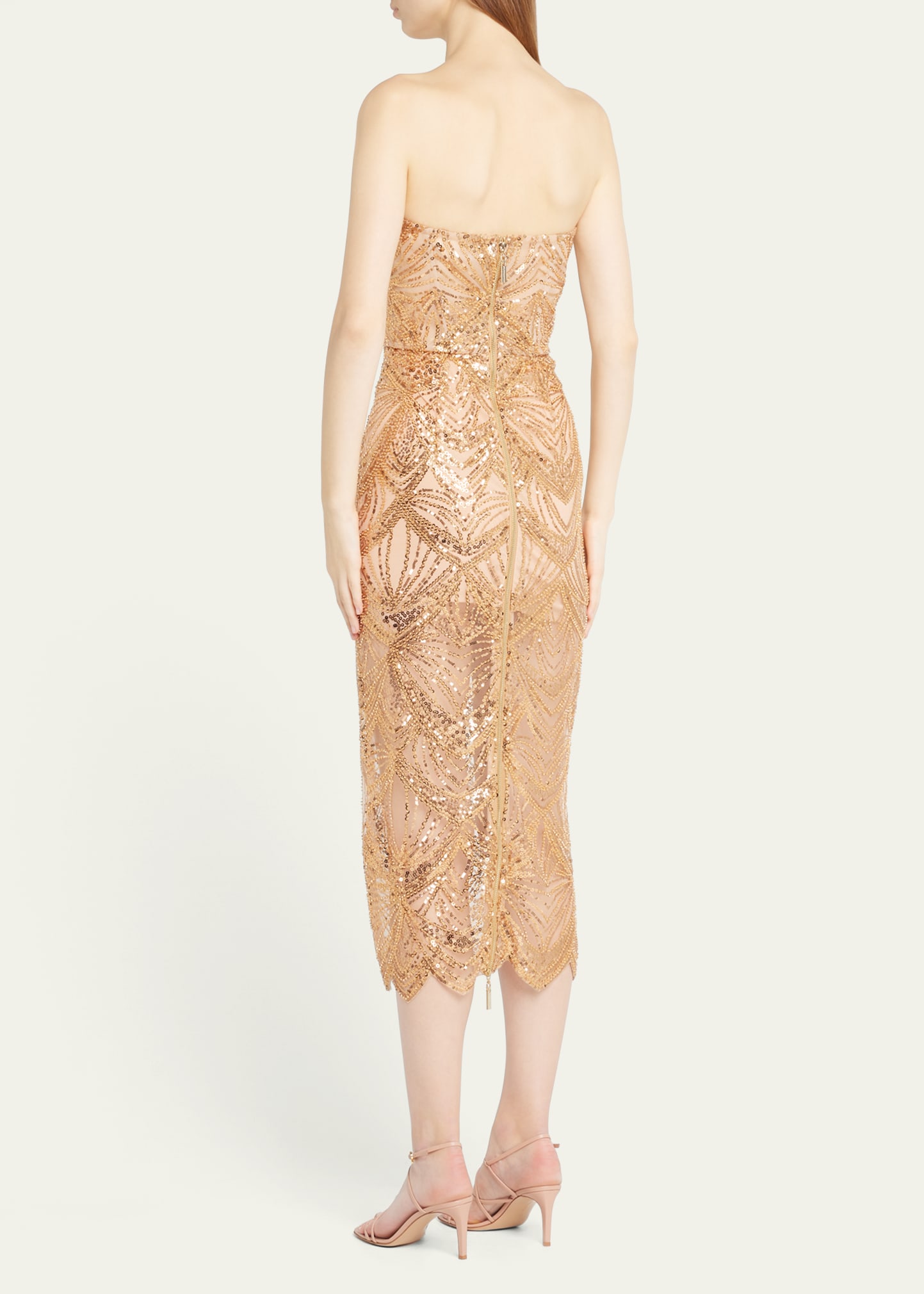 giselle maxi dress in gold bronx and banco Bronx and banco giselle