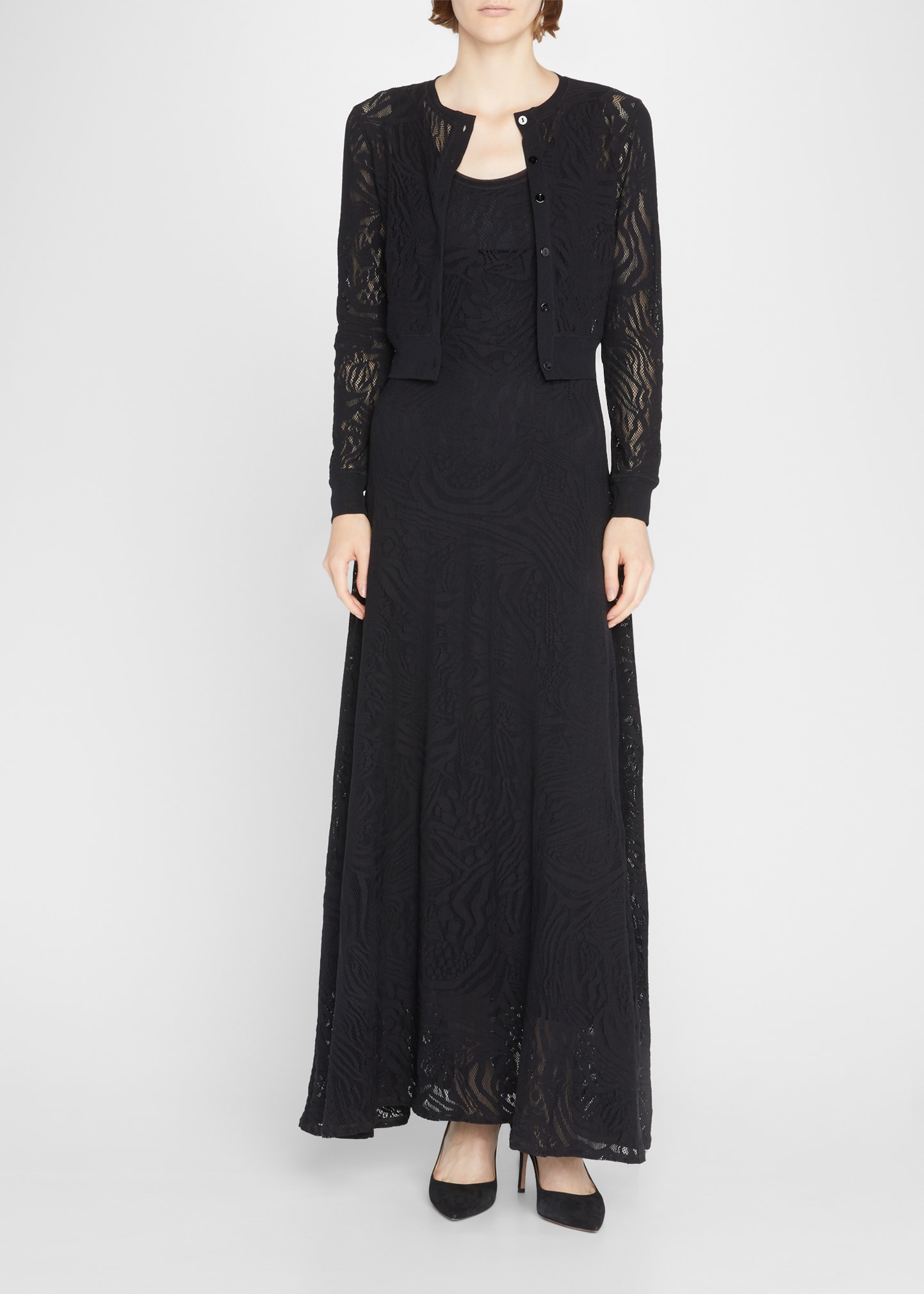 Fuzzi Sleeveless Lace Maxi Dress - Bergdorf Goodman