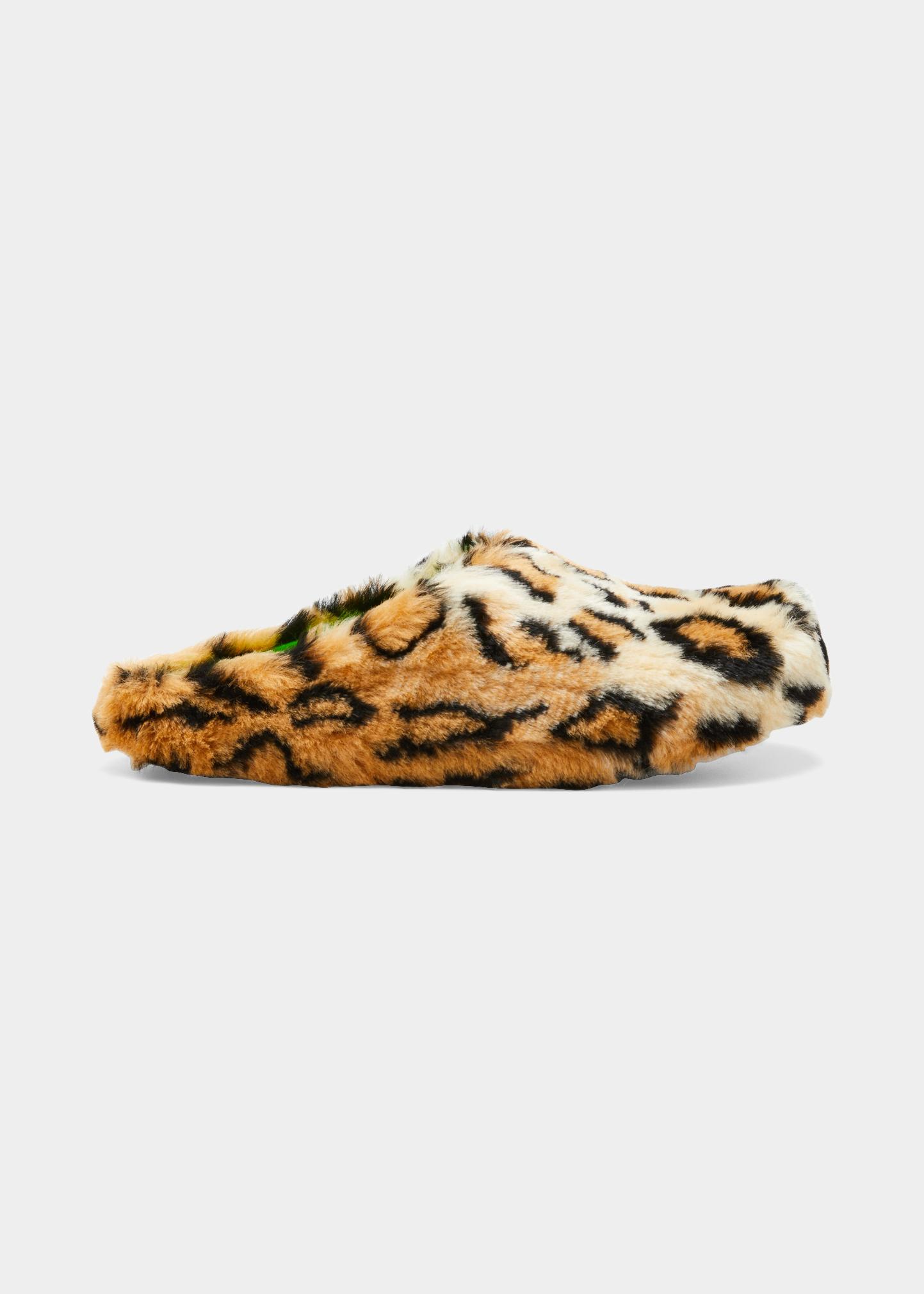 Marni Leopard print faux fur slide size EU 45 / US 12 Men\'s Marni Marni Leopard print faux fur slide size EU 45 / US 12  main image 4