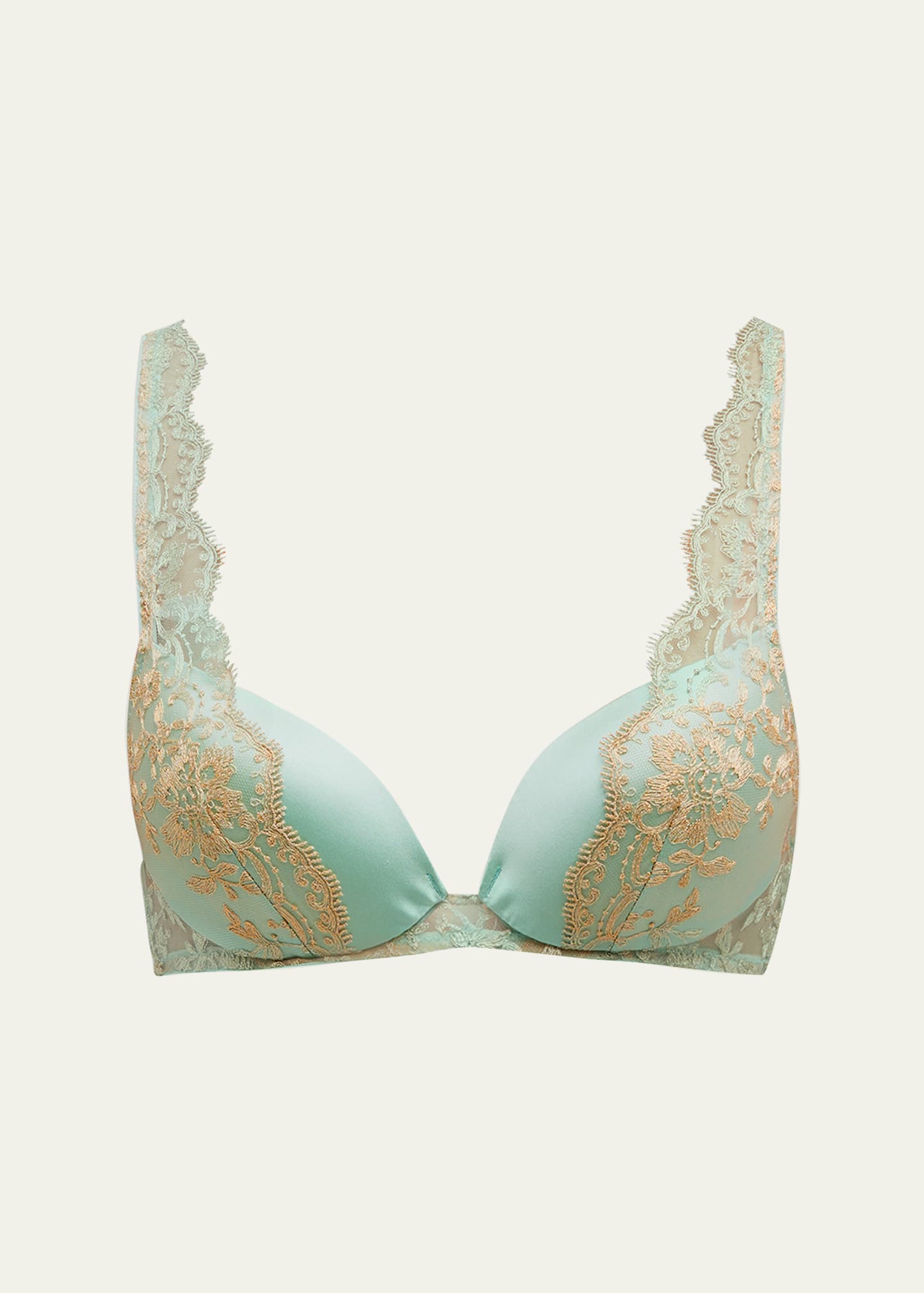 I.D Sarrieri Lace Balconette Bra in Green