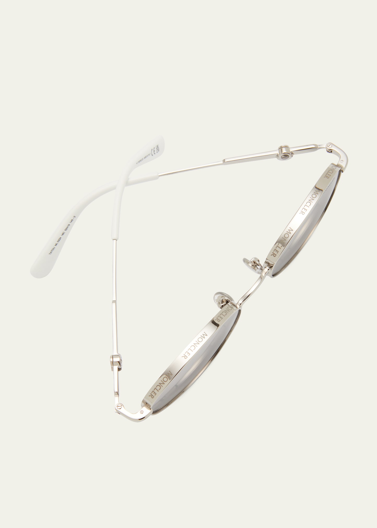 Moncler Lunettes Tatou Oval Metal Sunglasses - Bergdorf Goodman