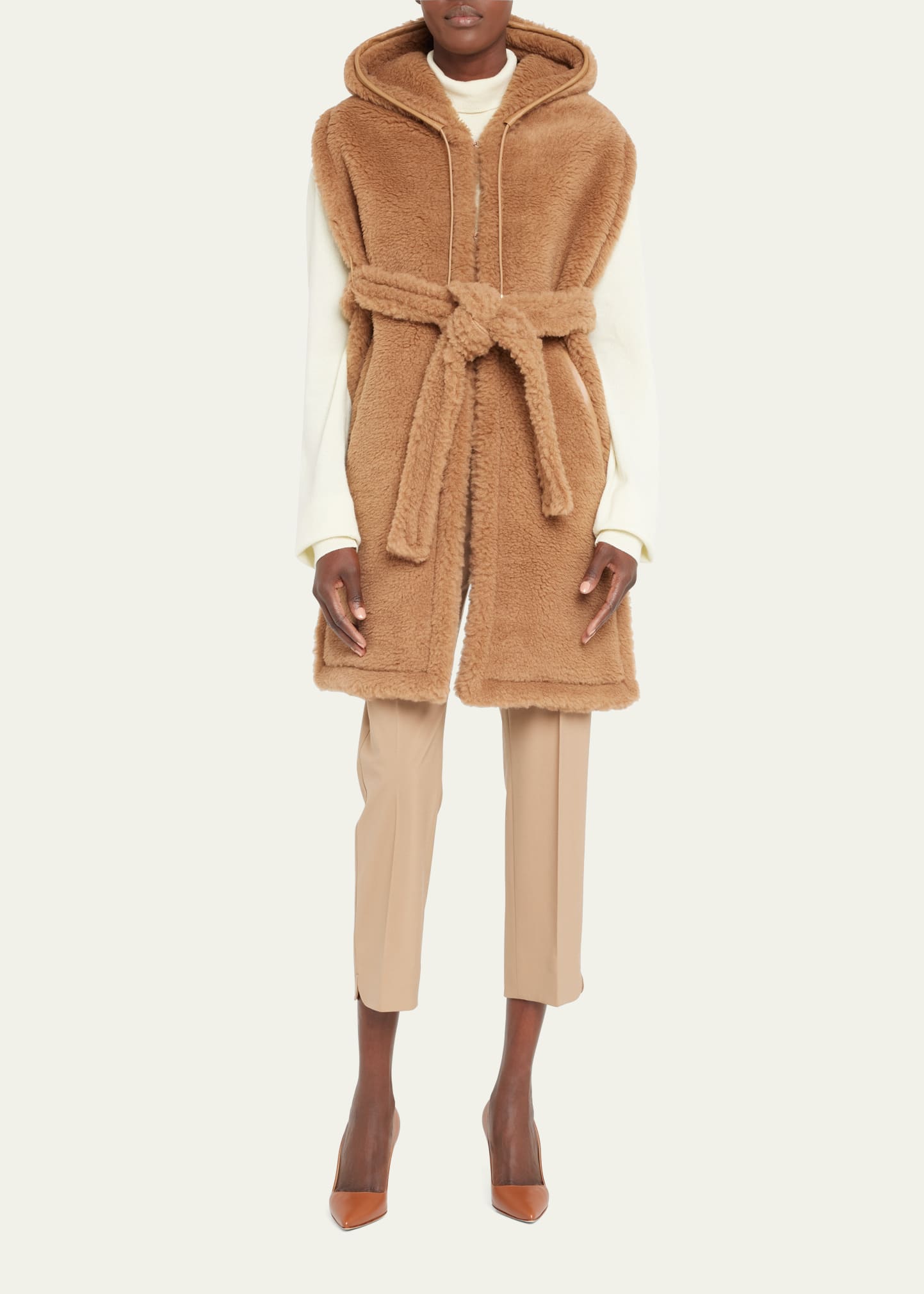 スカーフ MAX MARA 'Curvone' stole Brown Max Mara Curvone' Stole - Brown | Editorialist