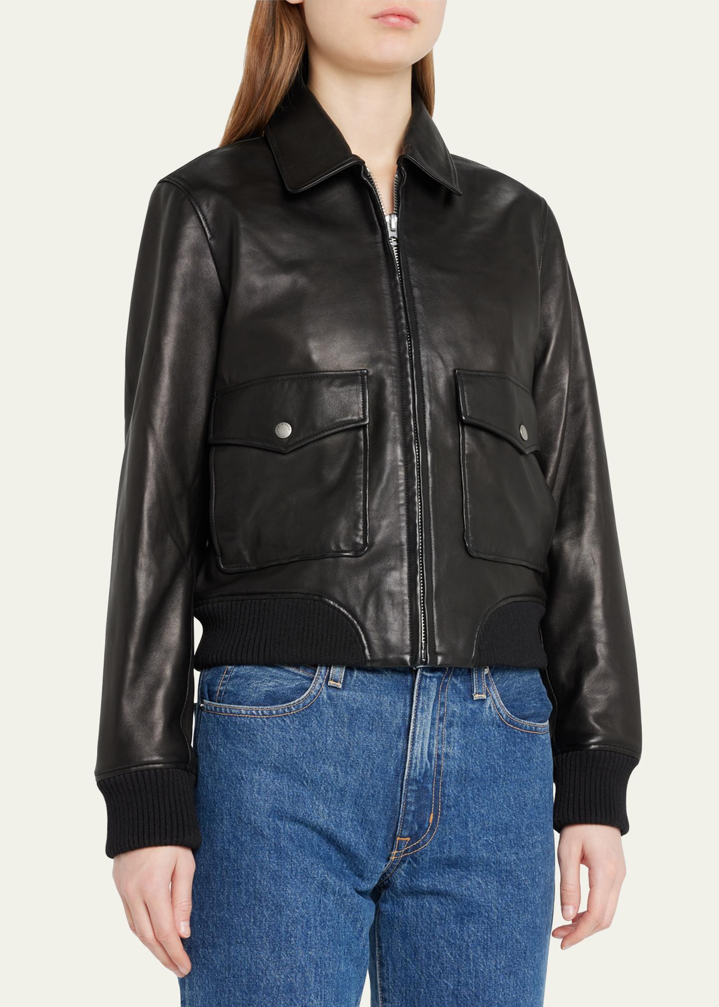Rag & Bone Icon Andrea Zip-Front Leather Jacket - Bergdorf Goodman