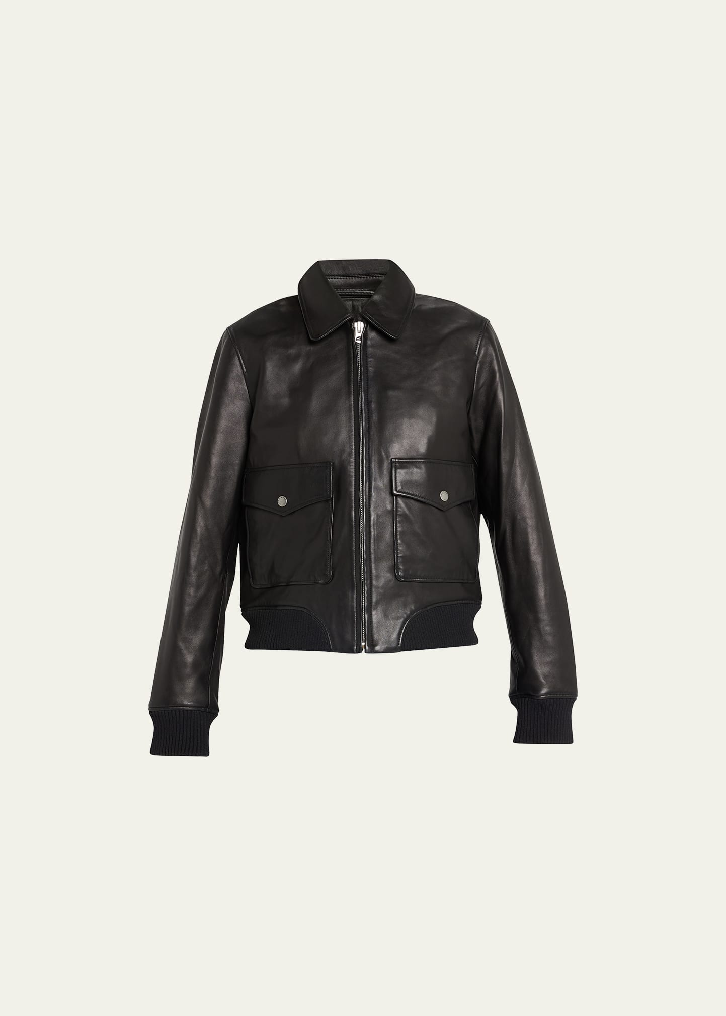 Rag & Bone Icon Andrea Zip-Front Leather Jacket - Bergdorf Goodman