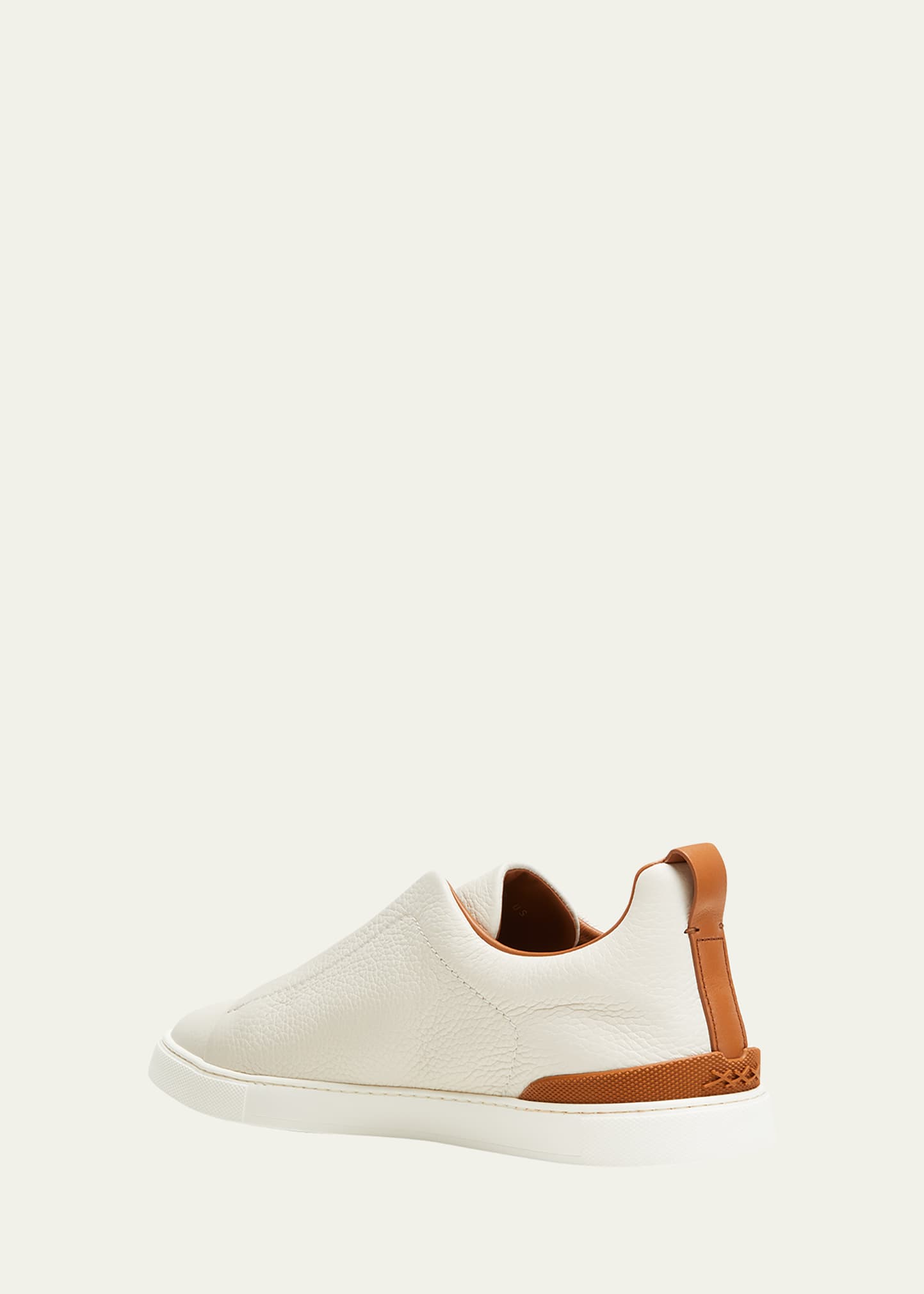 ZEGNA Men's Triple Stitch Deerskin Leather Sneakers - Bergdorf Goodman