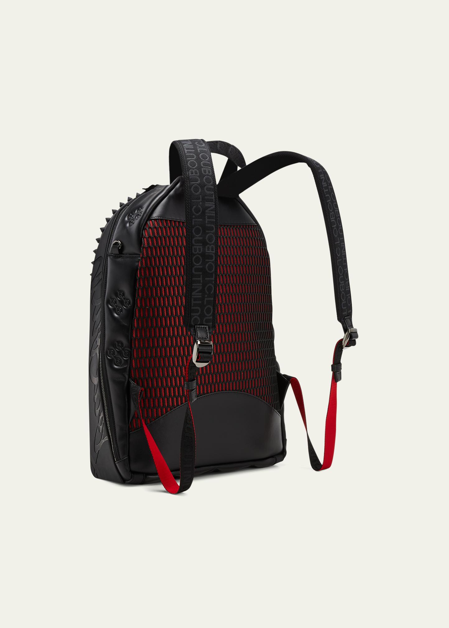 Christian Louboutin Men's Backparis Embossed Leather Backpack
