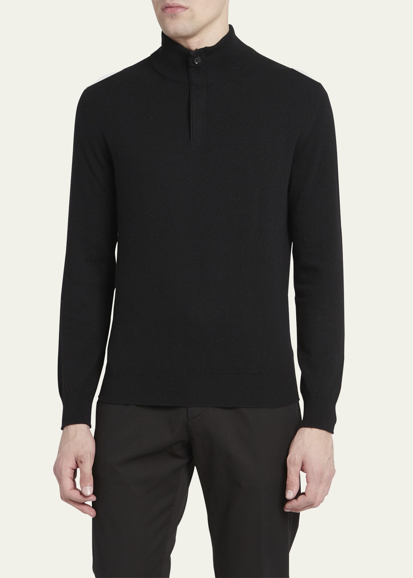 ZEGNA Men's Cashmere Quarter-Zip Sweater - Bergdorf Goodman