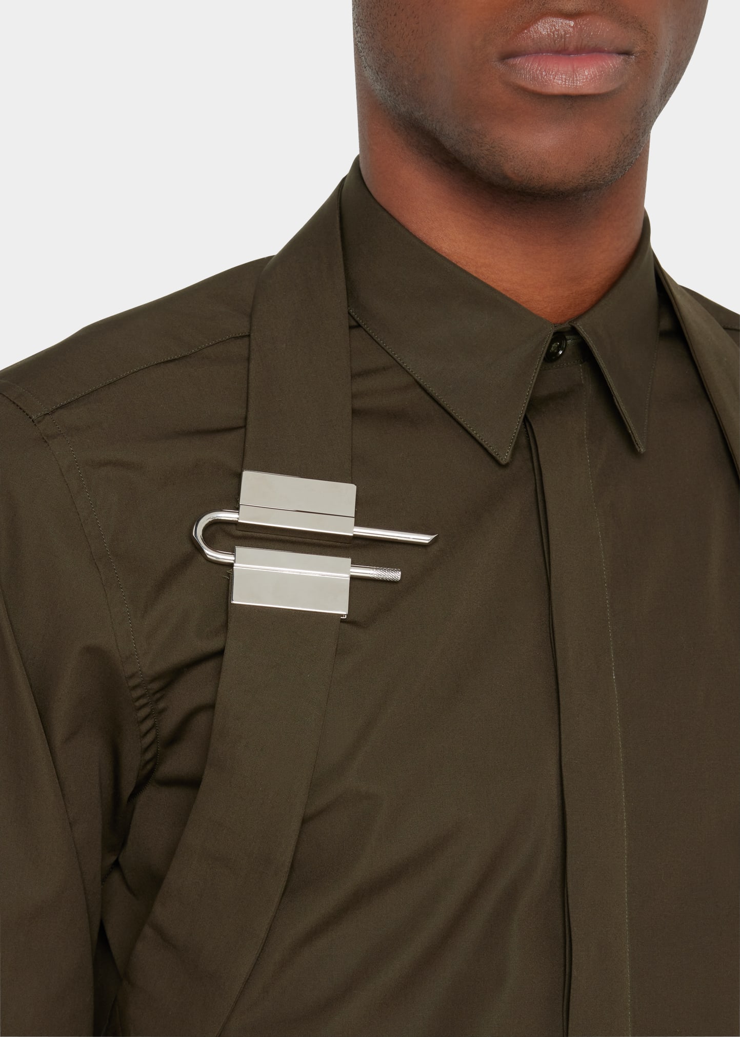 Givenchy Men's U-Lock Harness Dress Shirt - Bergdorf Goodman