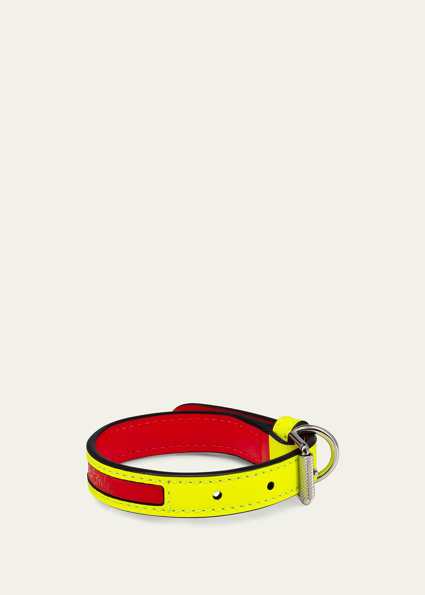 Christian Louboutin Small Loubicollar Leather Pet Collar