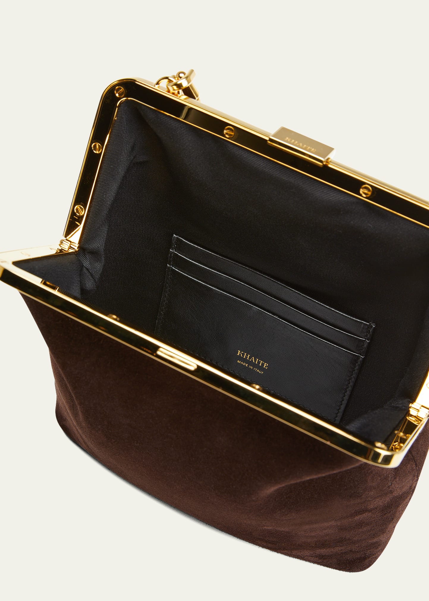 Khaite Lilith Evening Suede Shoulder Bag - Bergdorf Goodman