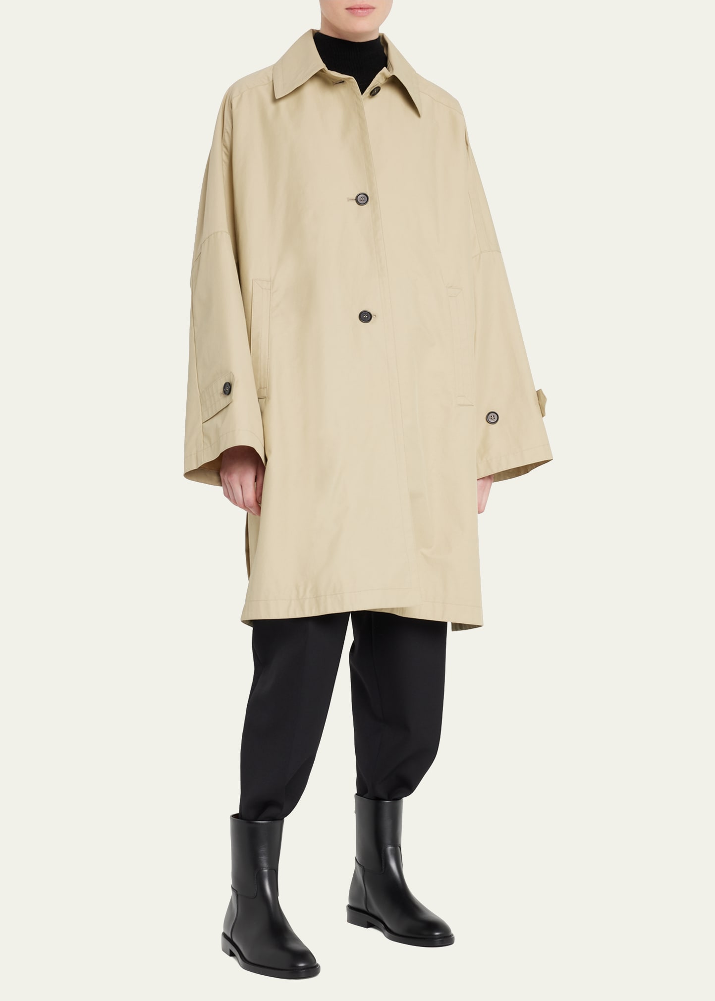 Toteme Cotton Gabardine Car Coat - Bergdorf Goodman