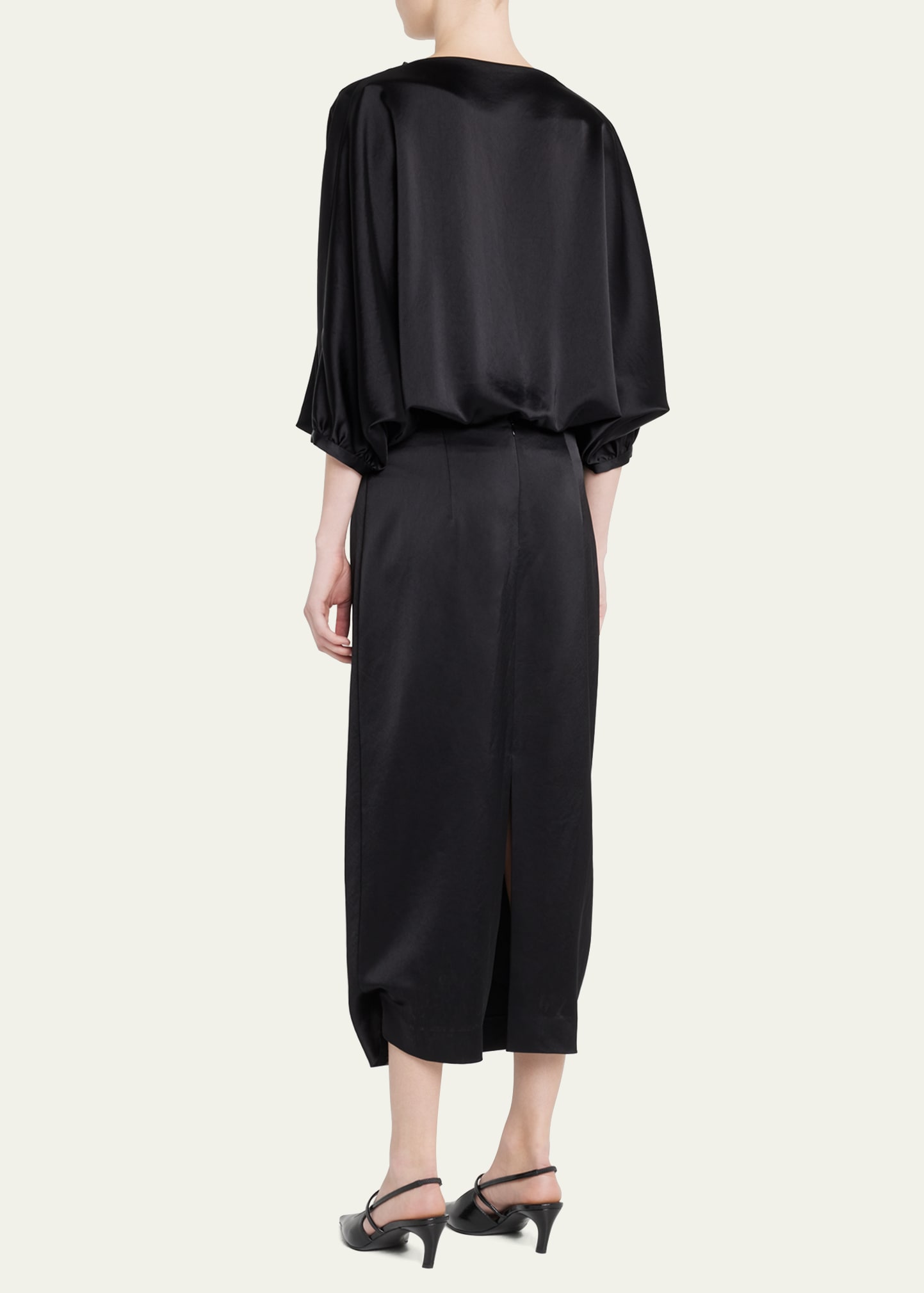 bell sleeve dress off the shoulder Gianna Off-Shoulder Long Sleeve Gown