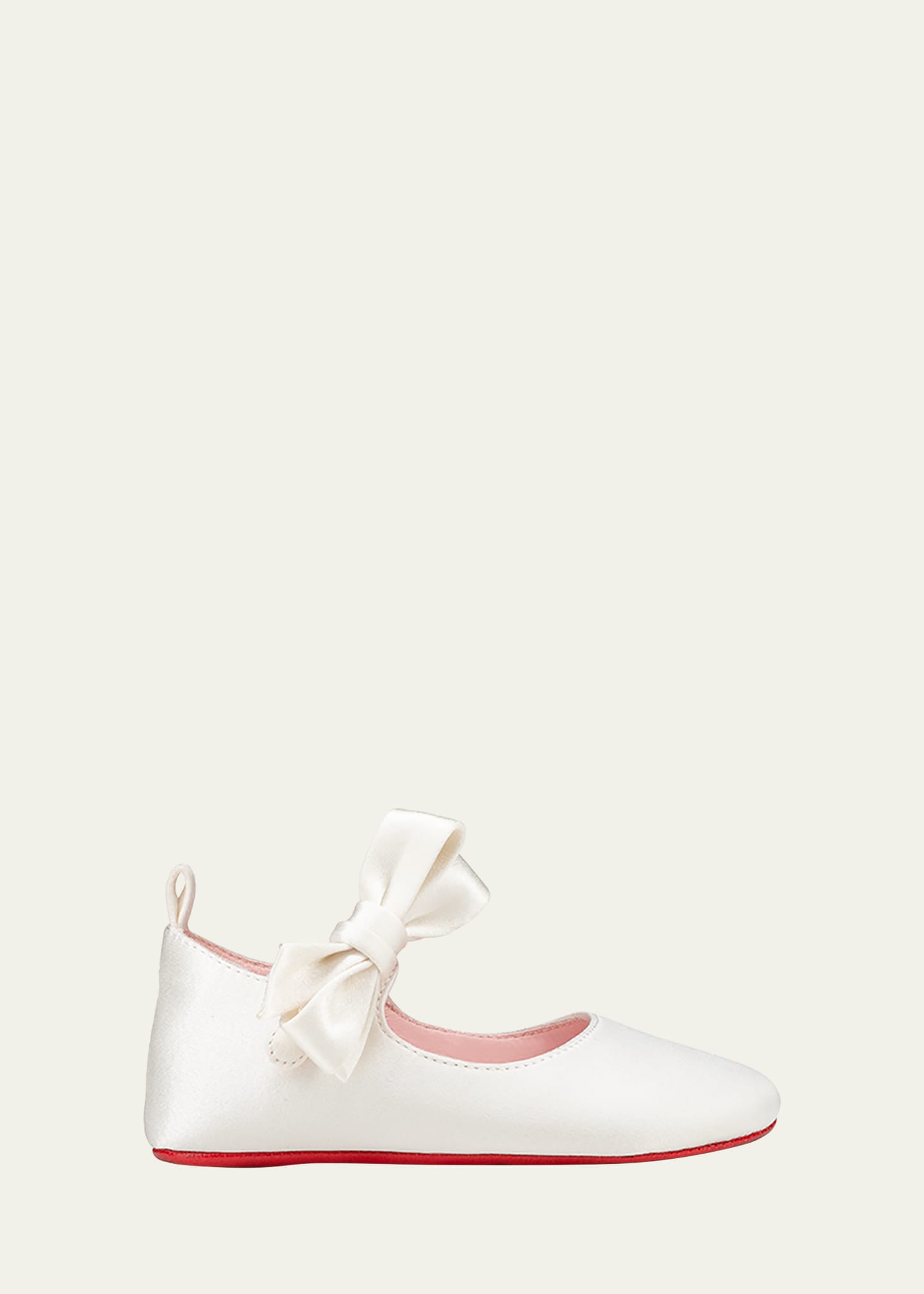 teleskop Få kontrol Berettigelse Christian Louboutin Girl's Lou Satin Bow Ballet Flats, Baby - Bergdorf  Goodman