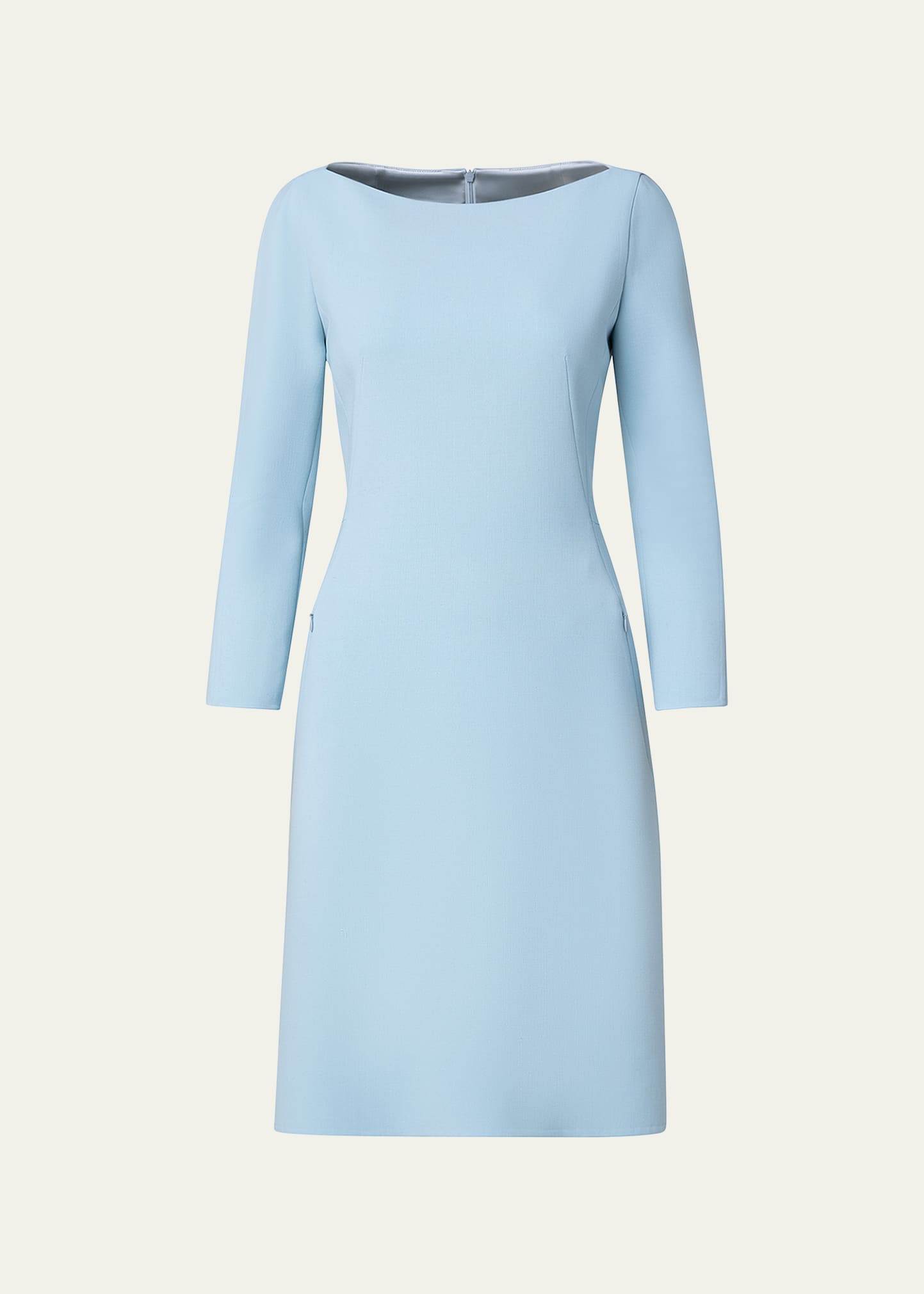 Akris Double-Face Wool Midi Dress
