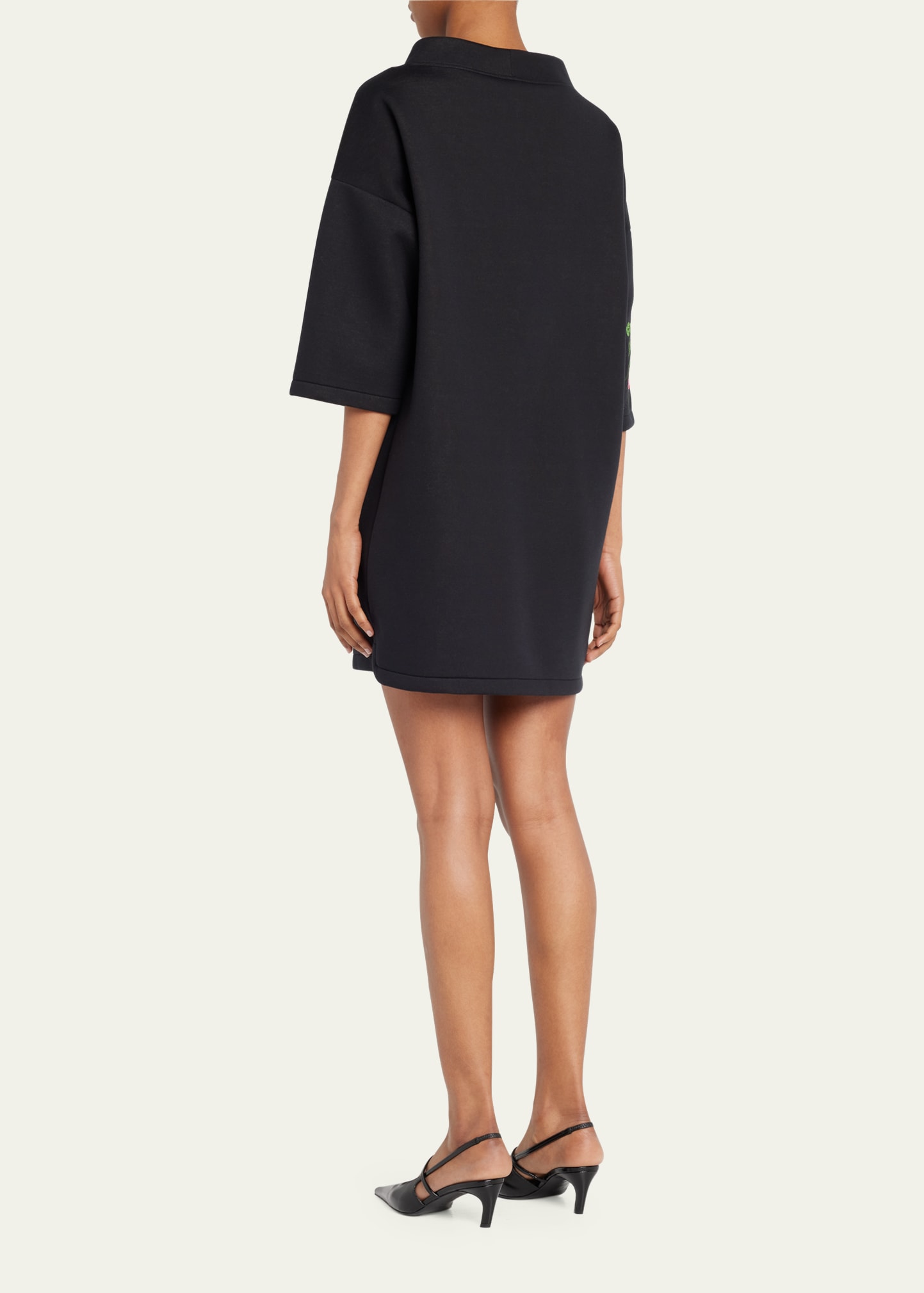 Carolina Herrera Embroidered Mini Dress - Bergdorf Goodman