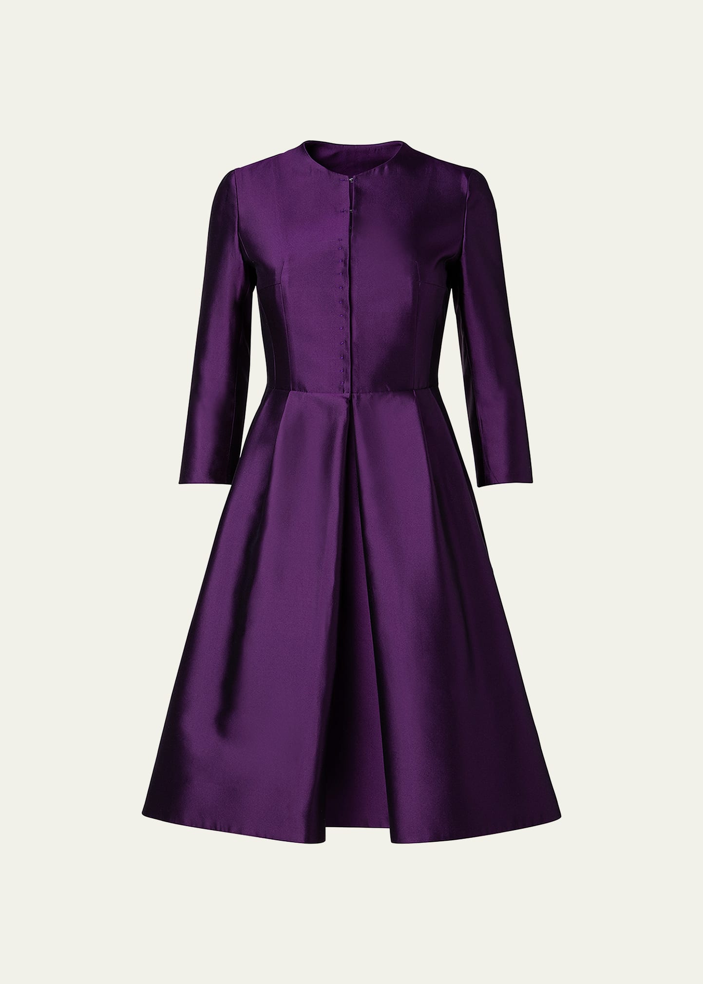 Akris Silk Knee Length Coat Dress