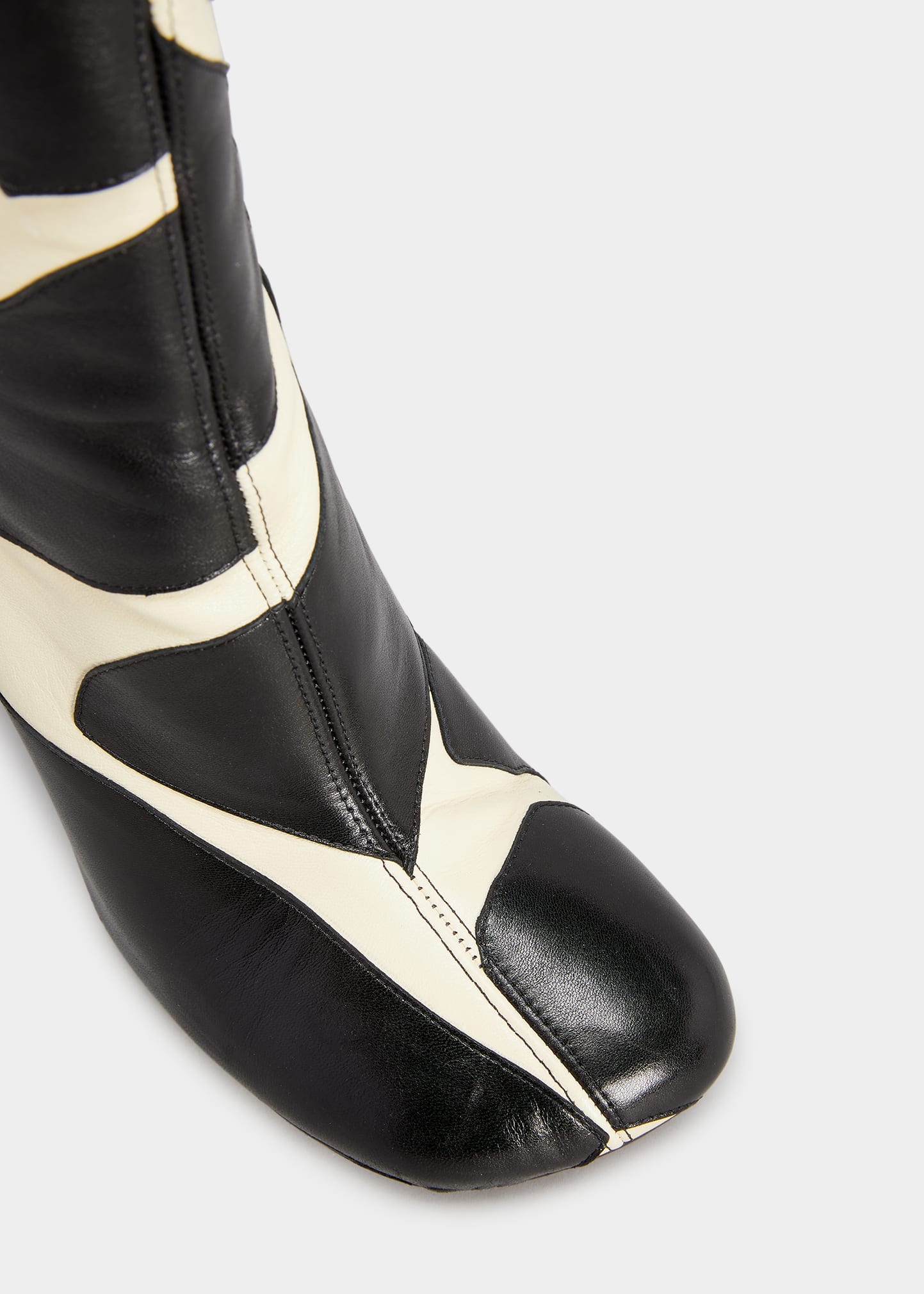 Dries Van Noten Giraffe Lambskin Stiletto Knee Boots - Bergdorf