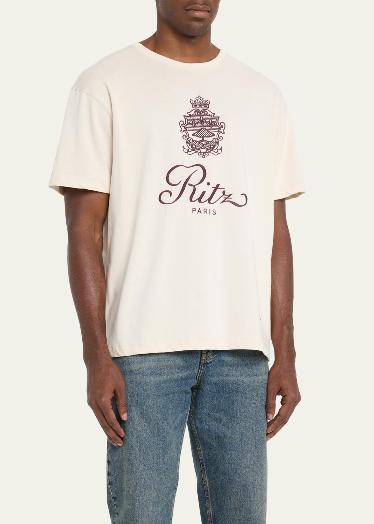FRAME x Ritz Paris FRAME x Ritz Paris Men's Bordeaux Crest T-Shirt