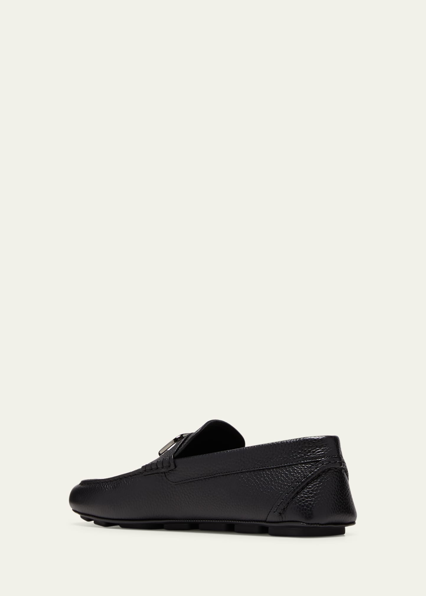 Valentino Garavani Men's V-Logo Leather Drivers - Bergdorf