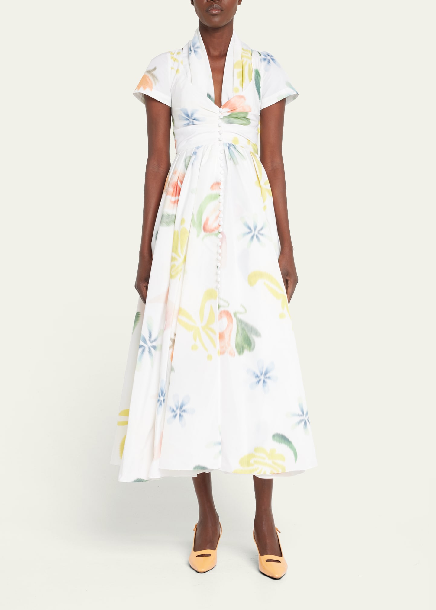 rosie assoulin halter dress Rosie Assoulin In The Name Of Love Halterneck Maxi Dress