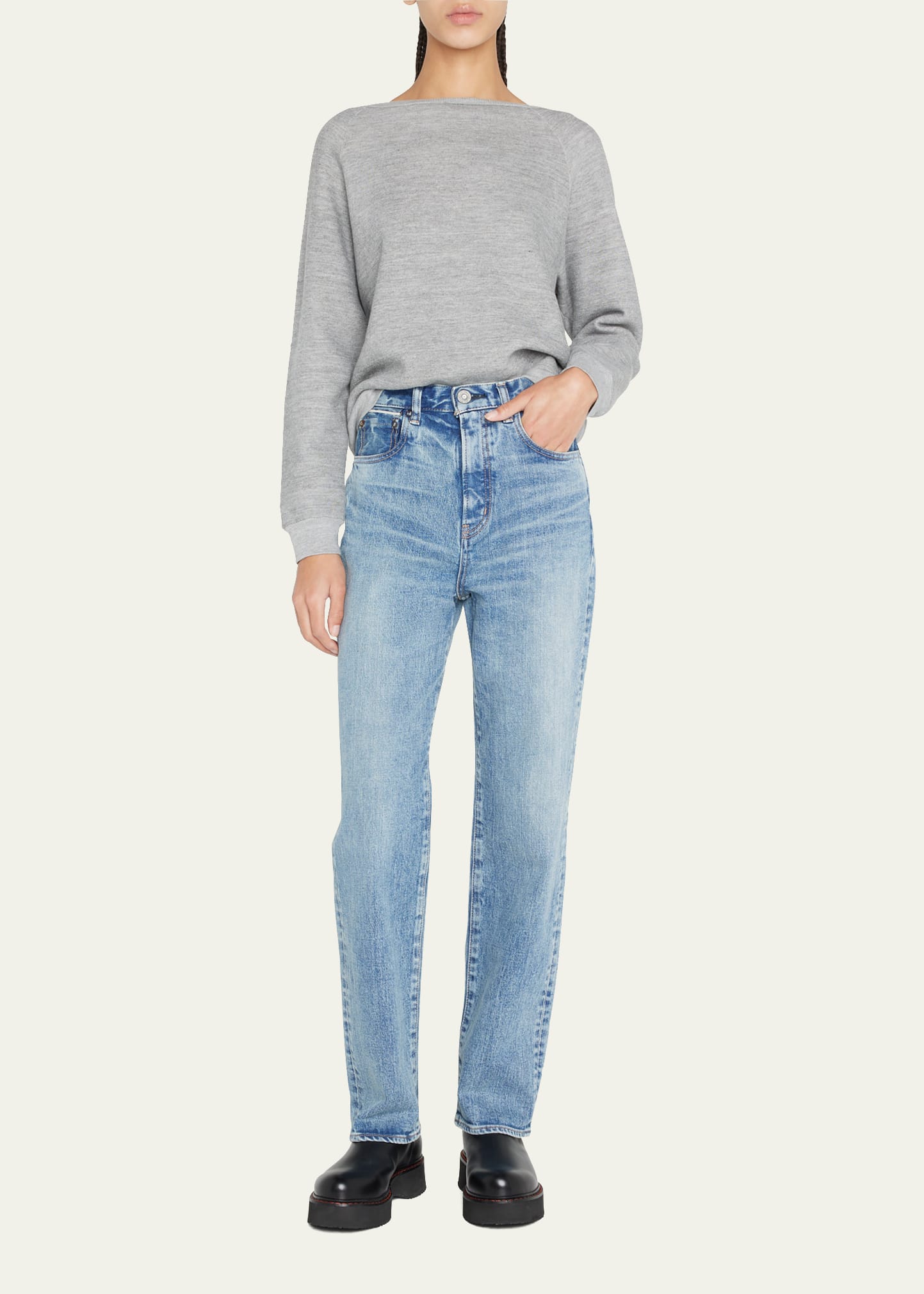 MOUSSY VINTAGE Woodhaven Loose Straight Ankle Jeans - Bergdorf Goodman