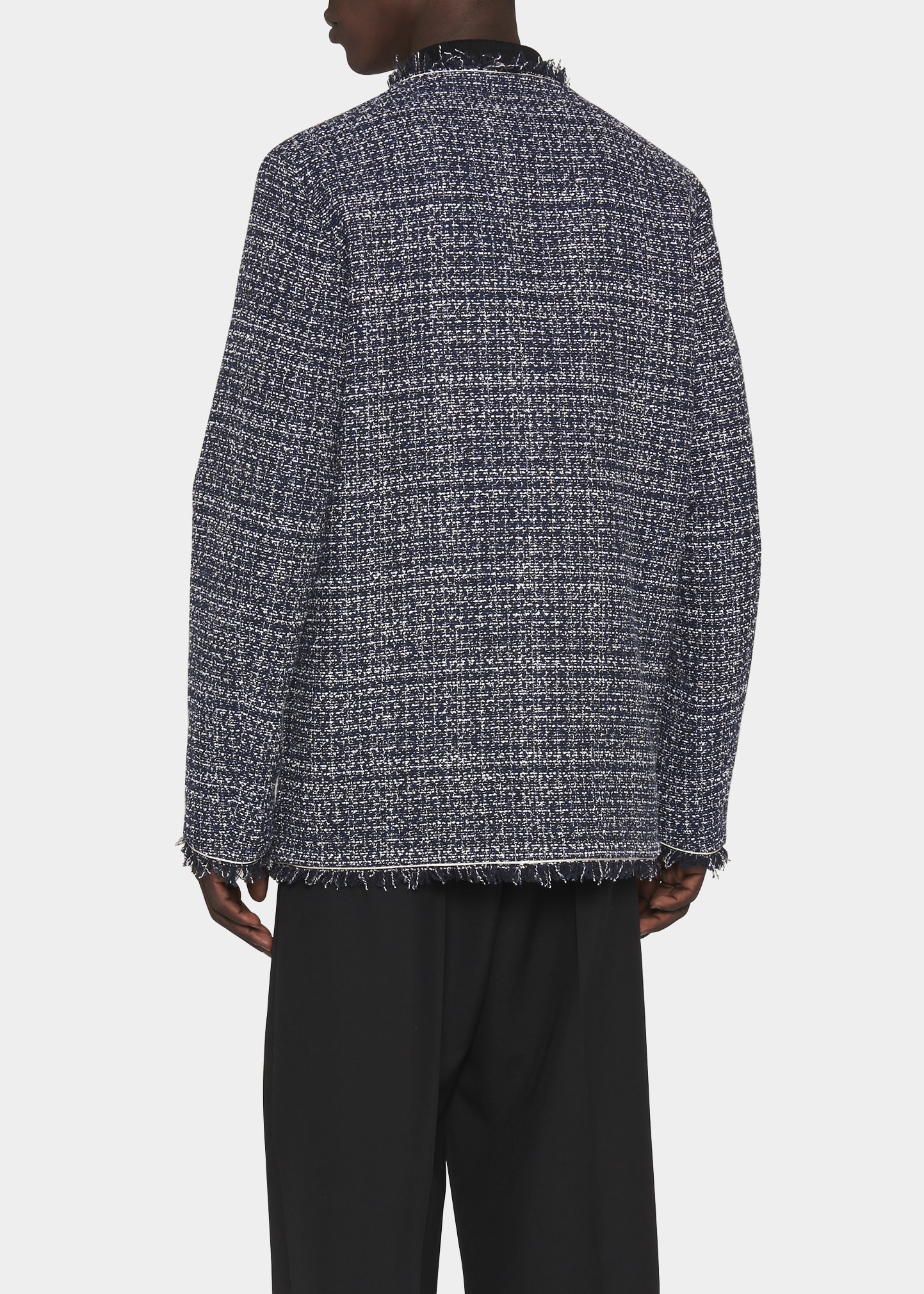 ジャケット・アウター ALUDESELECT fringe no color tweed jacket Tweed-Fringe Jacket | Talbots