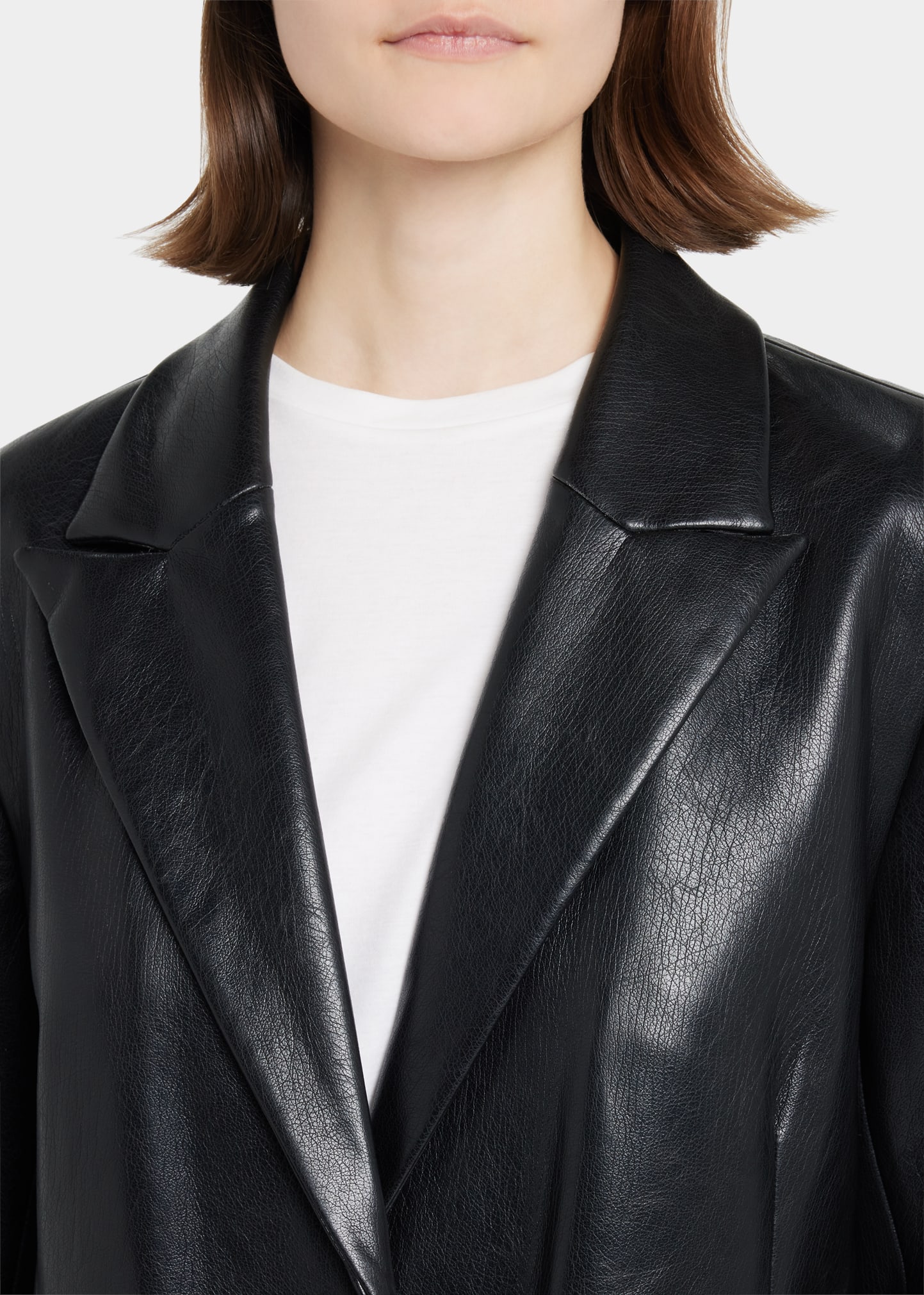 Stand Studio Zoie Long Faux Leather Coat - Bergdorf Goodman