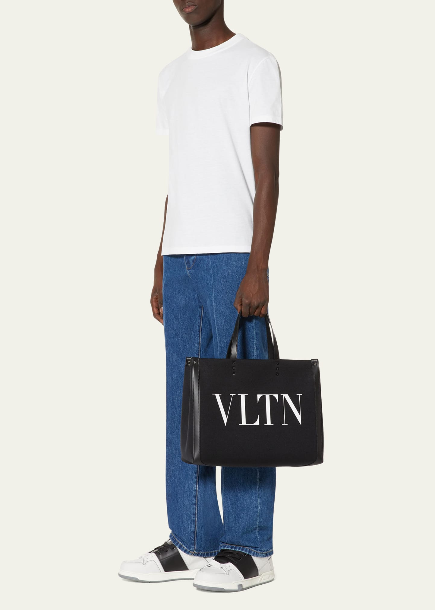 Valentino Garavani Men's VLTN Medium Canvas Tote Bag - Bergdorf