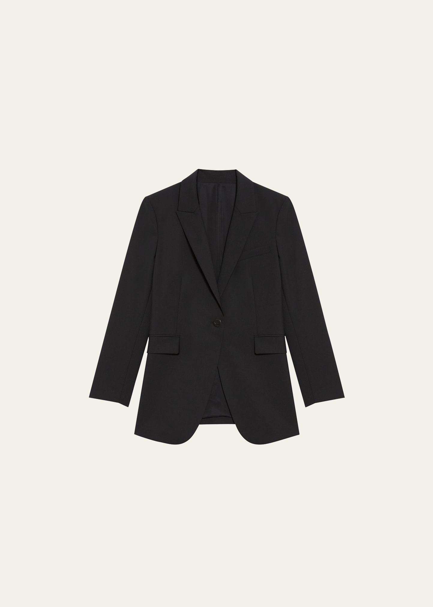 Theory Etiennette Back-Vent Cutaway Long Blazer - Big Apple Buddy