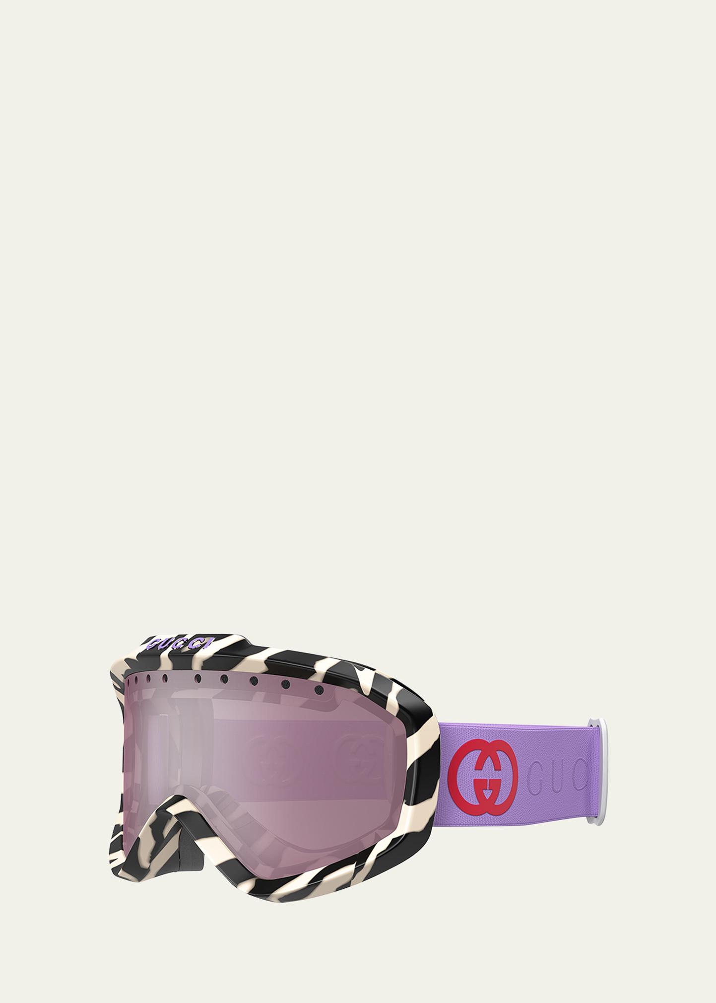 Gucci  new HP new multi color  sunglasses warranty Gucci Multicolor Logo Injection Plastic Shield Sunglasses  main image 4