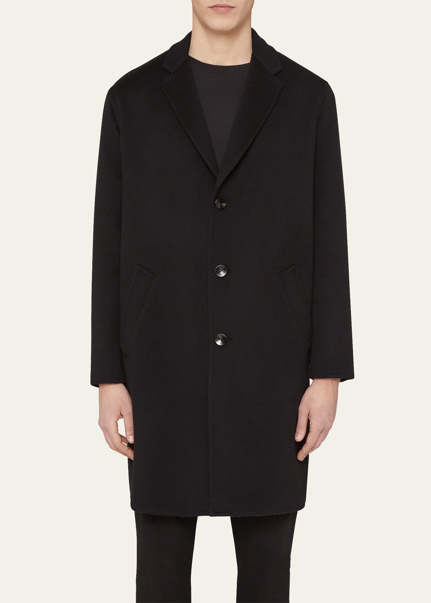 Agnona Men's Single-Breasted Cashmere Coat - Bergdorf Goodman