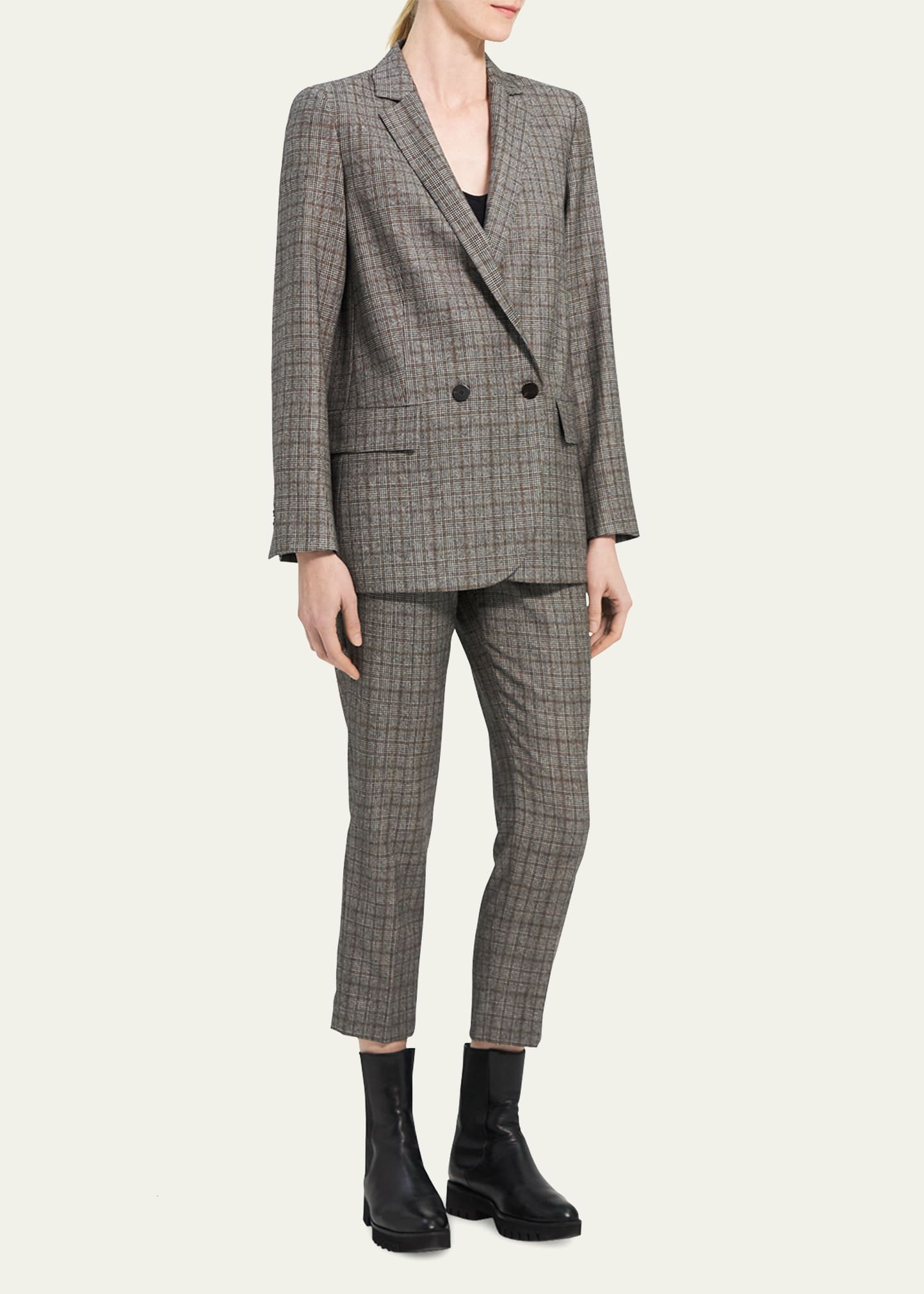 Theory Wool Flannel Double-Breasted Jacket - Bergdorf Goodman