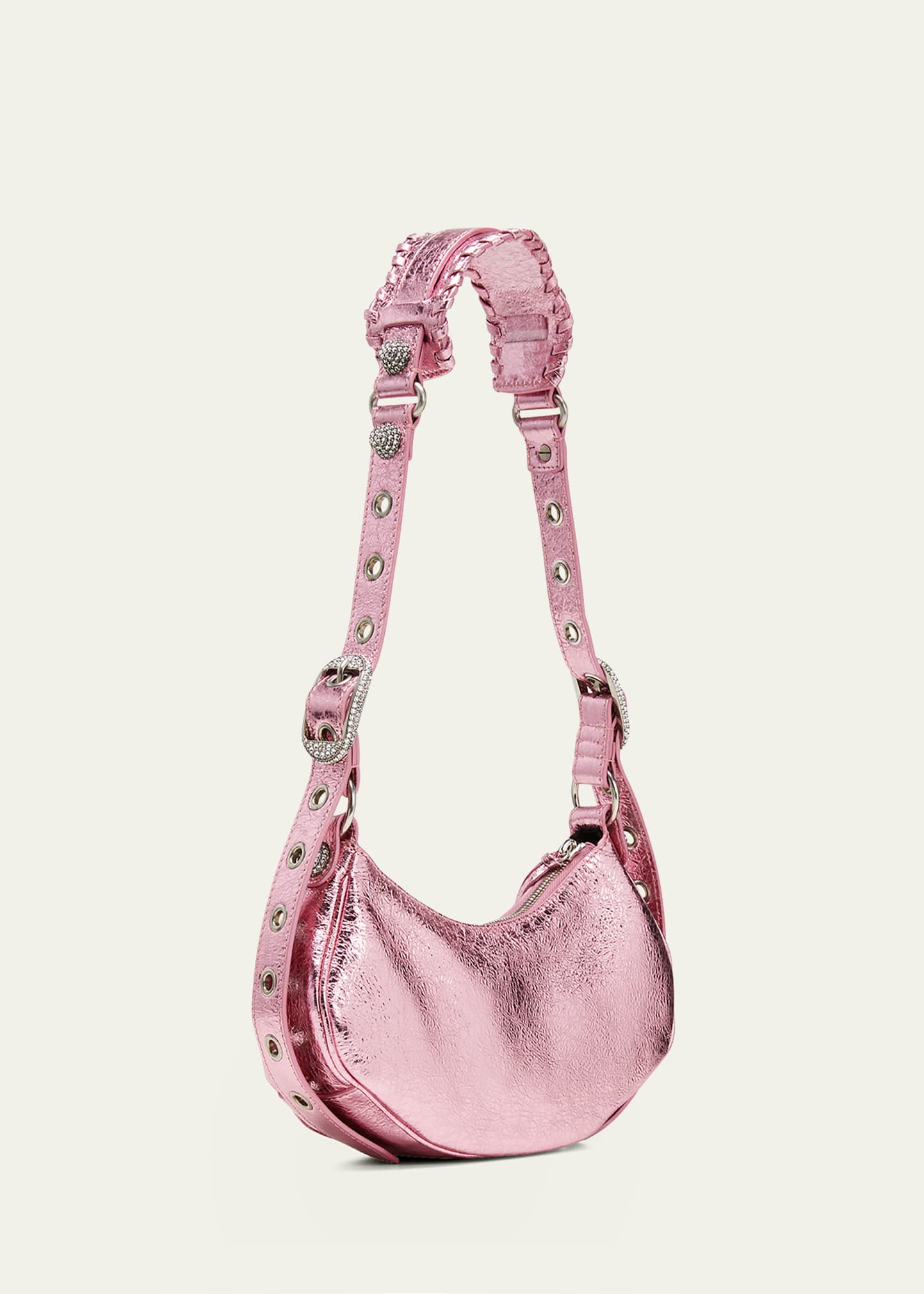 Balenciaga Le Cagole XS Metallic Lambskin Shoulder Bag - Bergdorf