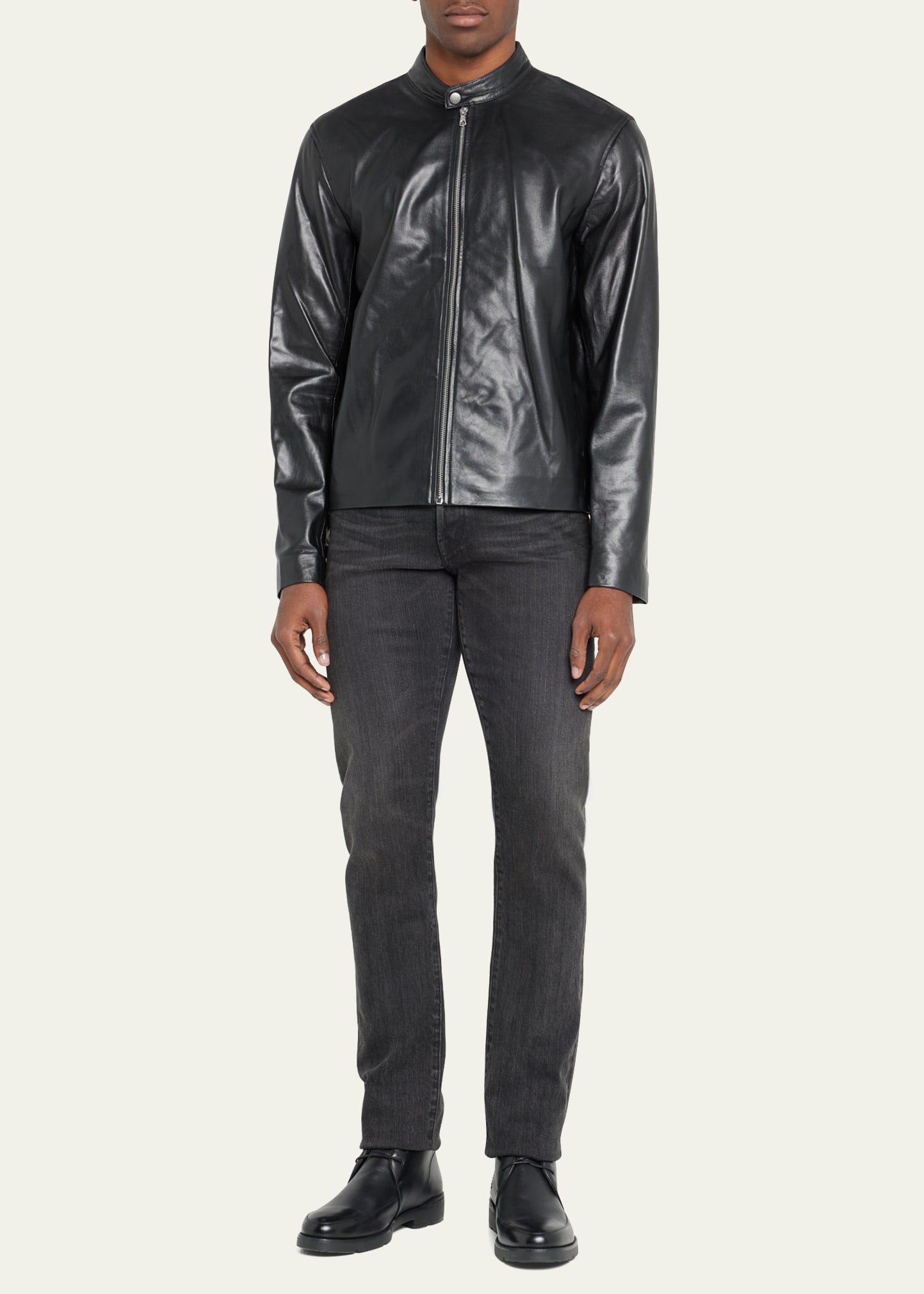Rag & Bone Men's Archive Cafe Racer Leather Jacket - Bergdorf Goodman