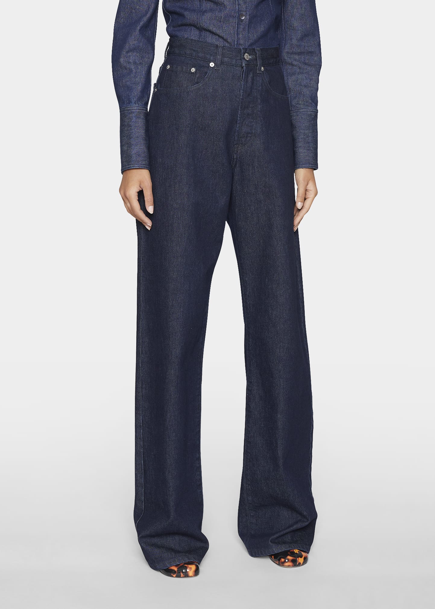 【DRIES VAN NOTEN】ストレートジーンズ PEYTON DENIM Peyton Denim Pants in Indigo