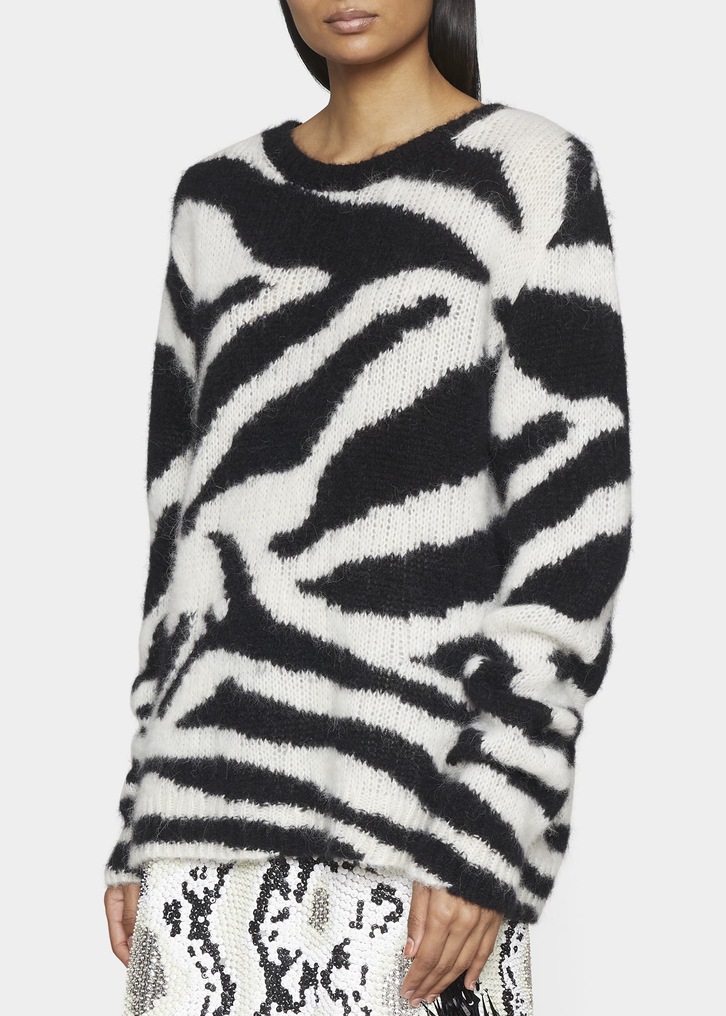 Dries Van Noten Nazareth Zebra Sweater - Bergdorf Goodman