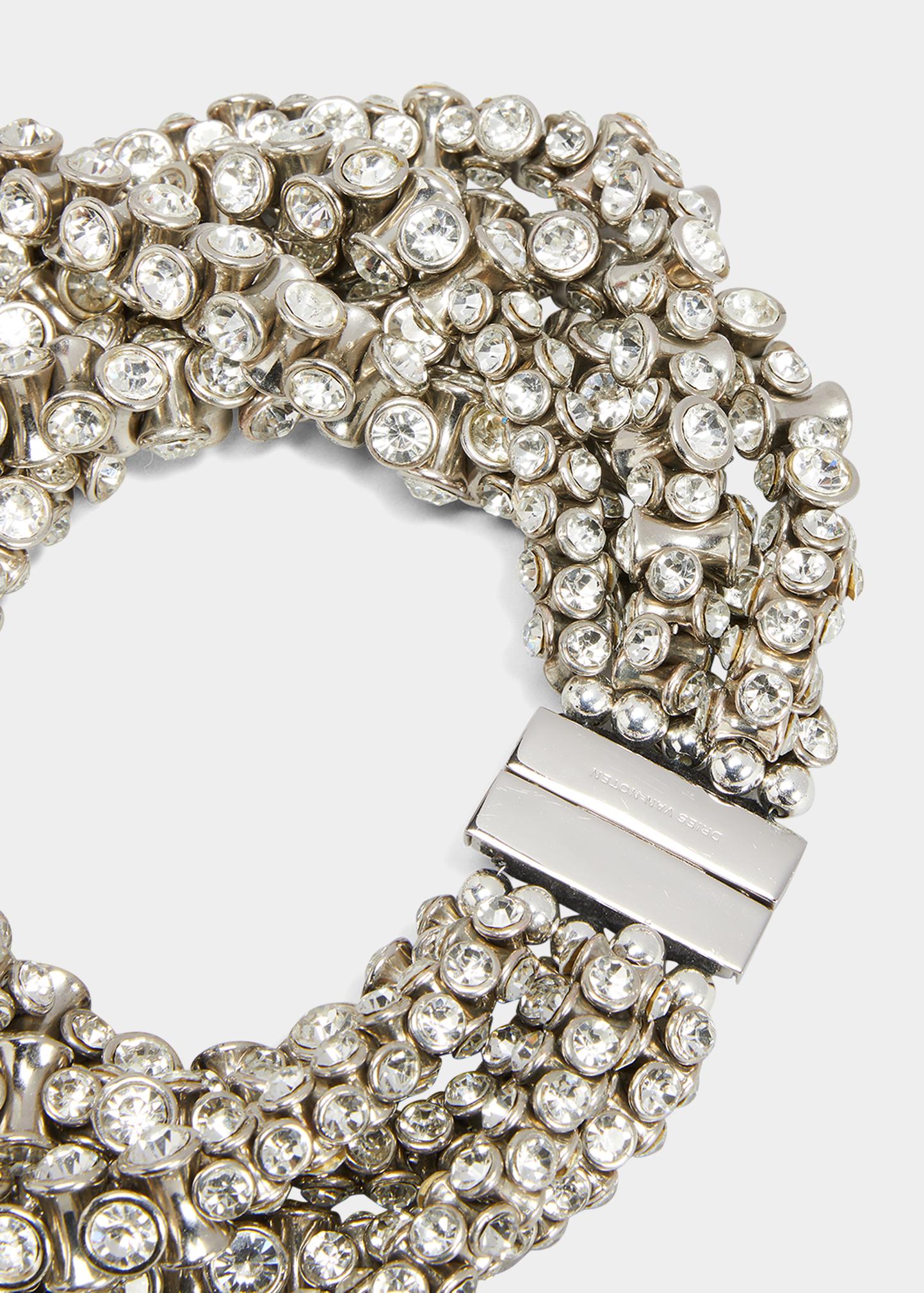 DRIES VAN NOTEN Crystal Fringe Chain S Dries Van Noten 03840-Neckl.W222-003 Q.081 W.Necklace Silver 952 main image 3