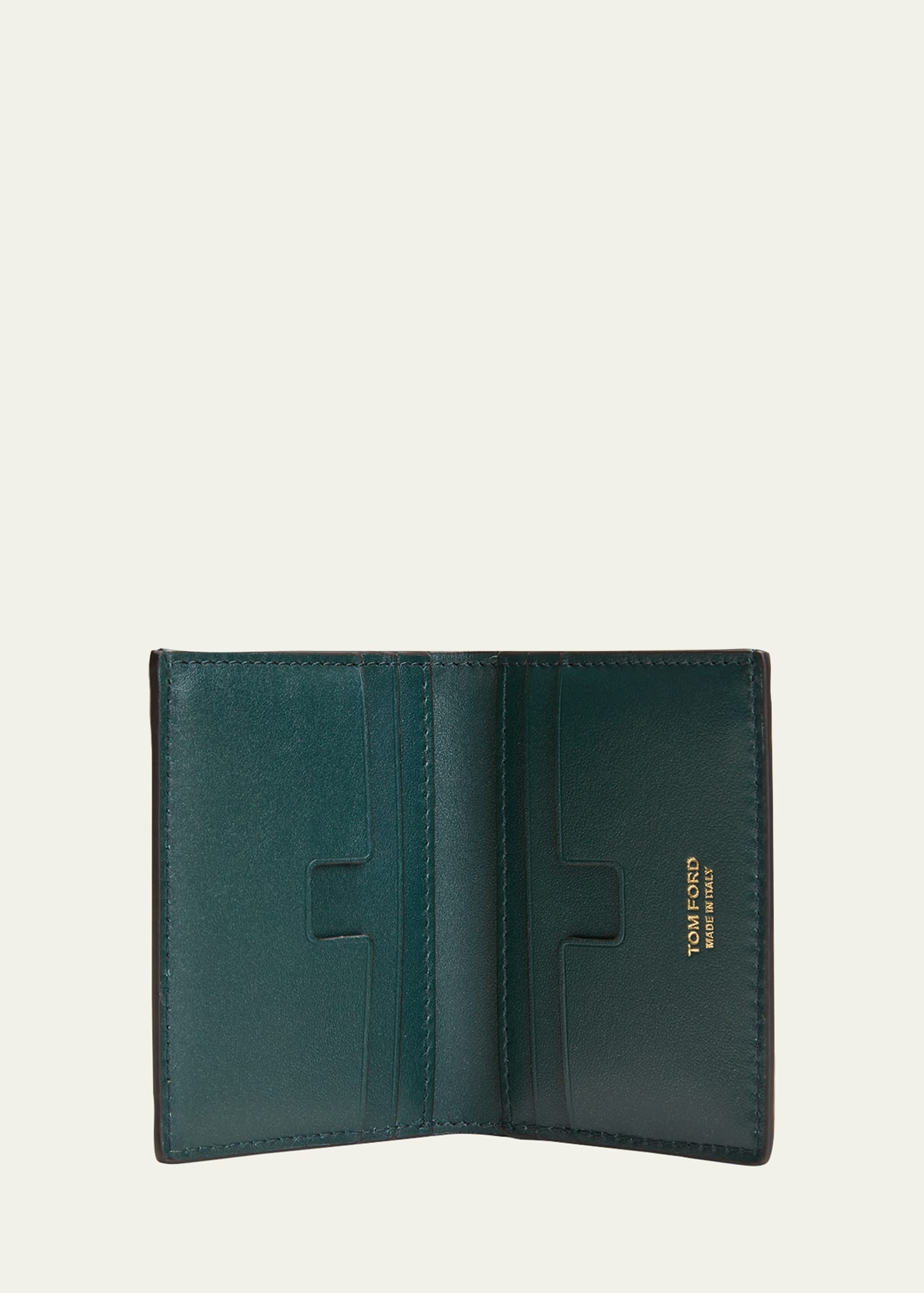 TOM FORD ケース　深緑 TOM FORD Men's Croc-Embossed Leather Bifold Card Holder - Bergdorf