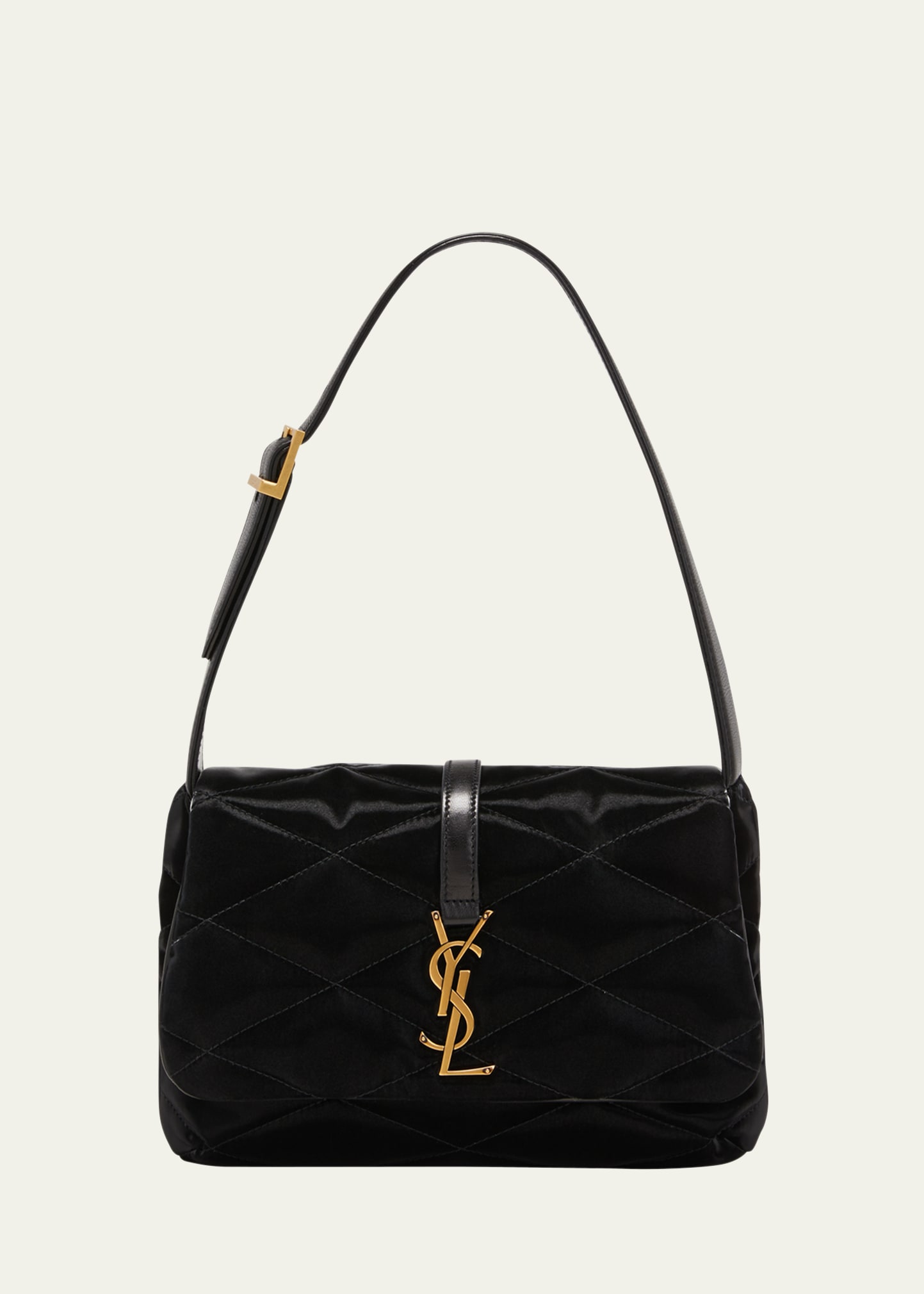 Saint Laurent Le 5A7 YSL Patent Leather Shoulder Bag