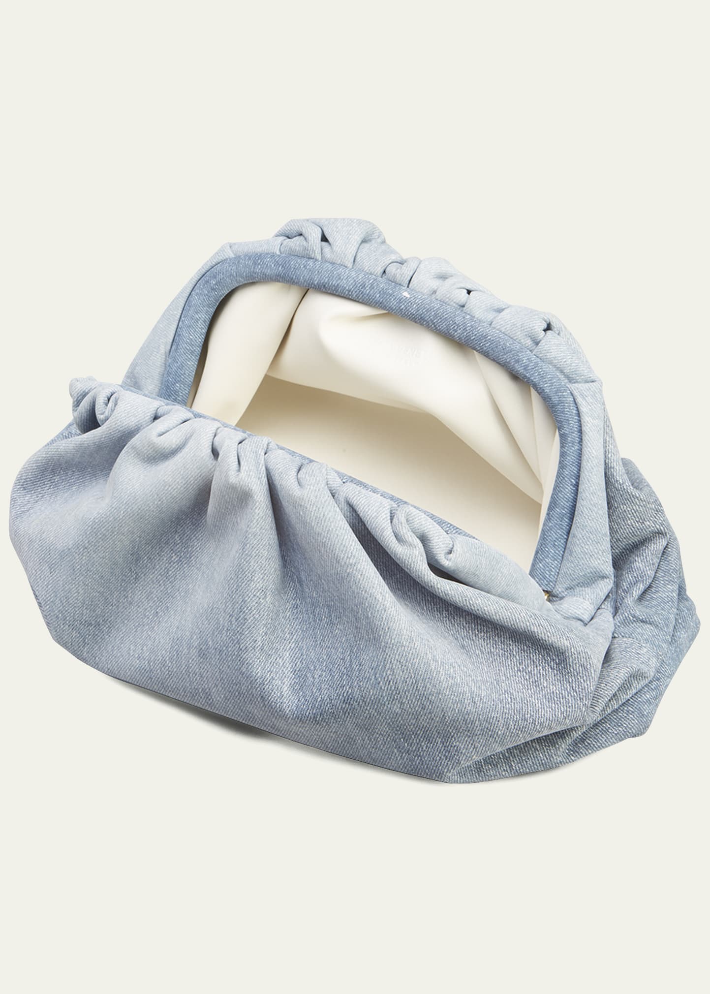 Bottega Veneta Teen Napa Denim Pouch Clutch Bag - Bergdorf Goodman