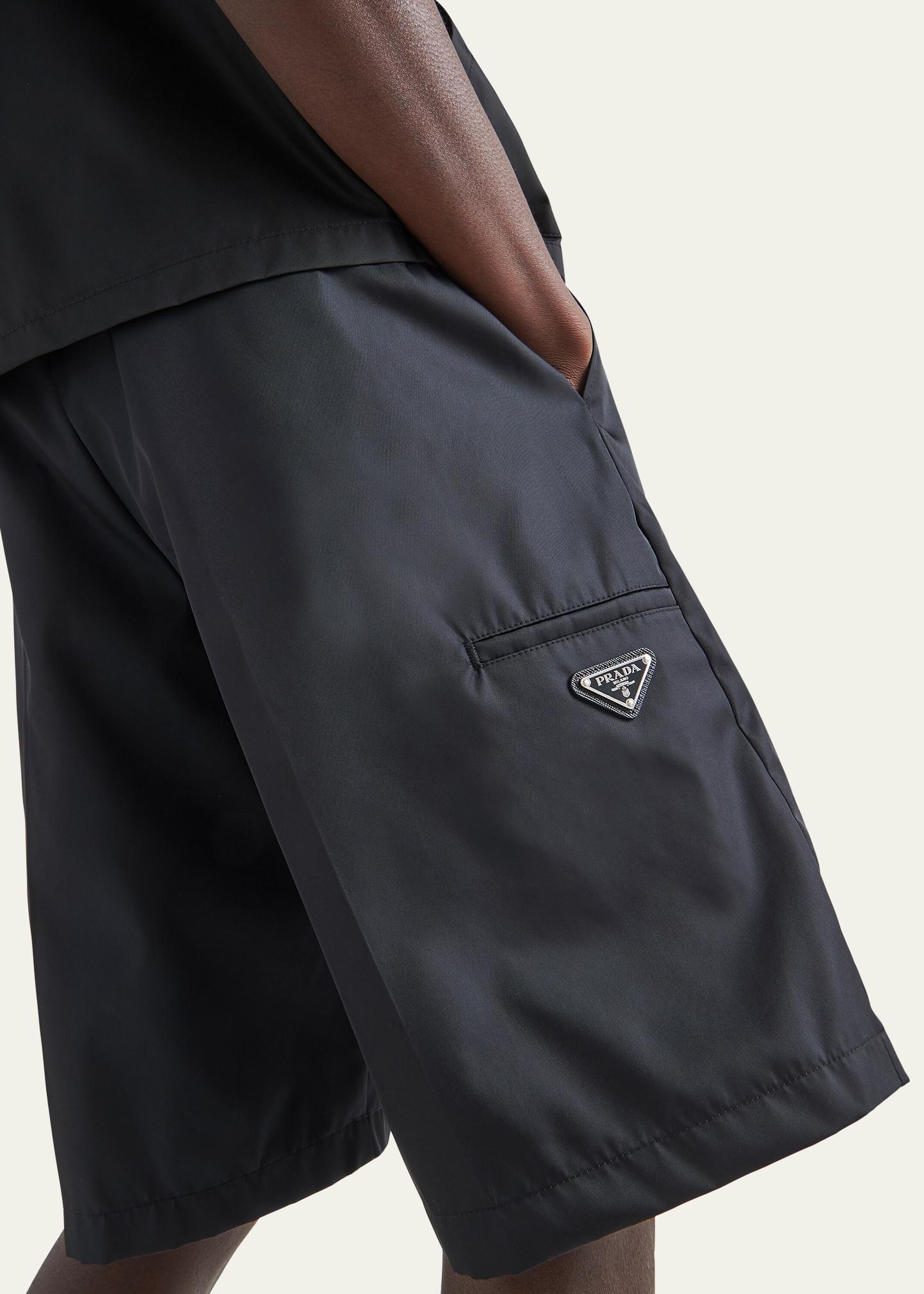 Prada Men's Re-Nylon Printed Bermuda Shorts - Bergdorf Goodman