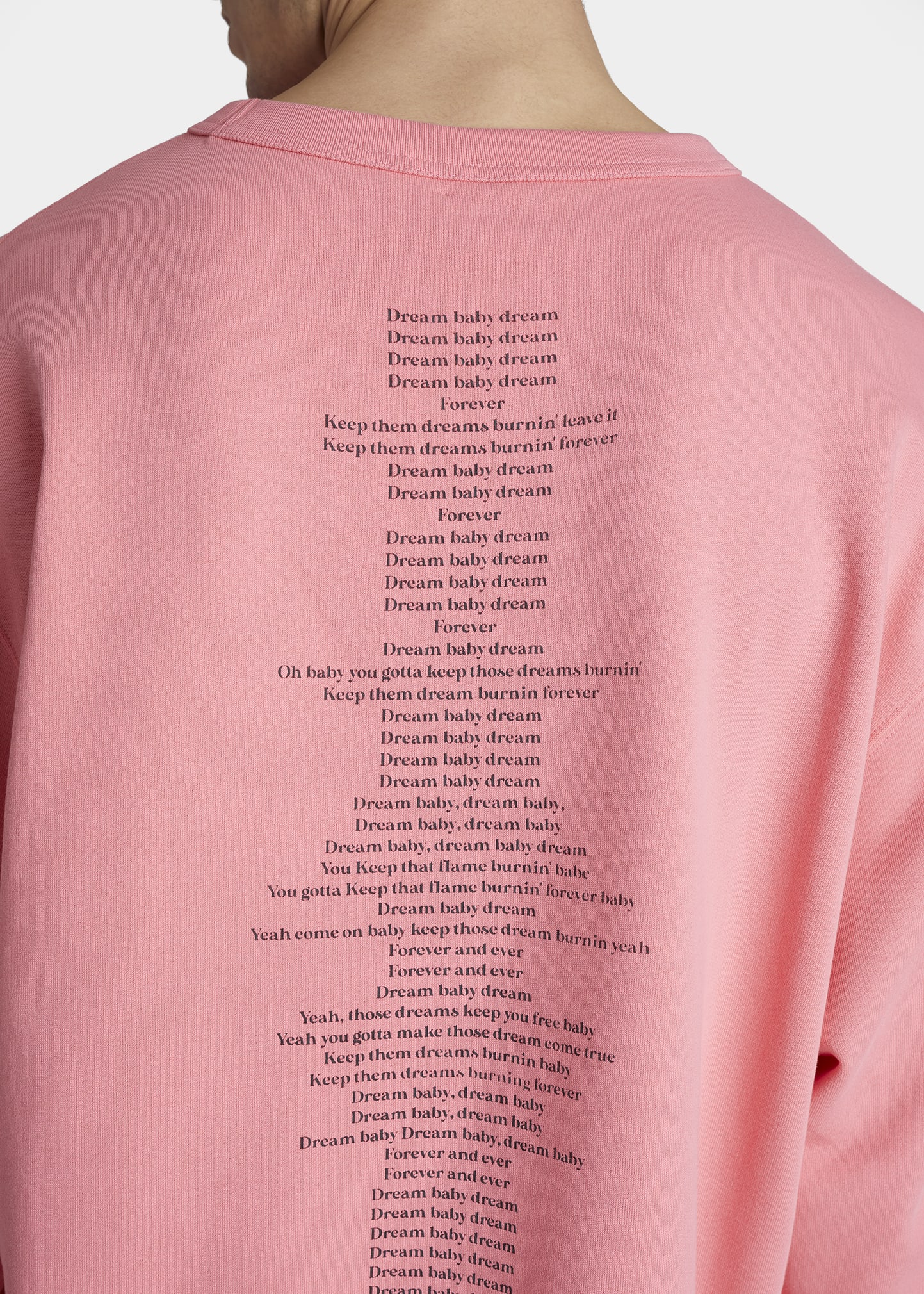 Dries Van Noten◆DREAM BABY DREAM スウェットシャツ Dries Van Noten White 'Dream Baby Dream Forever' Sweatshirt