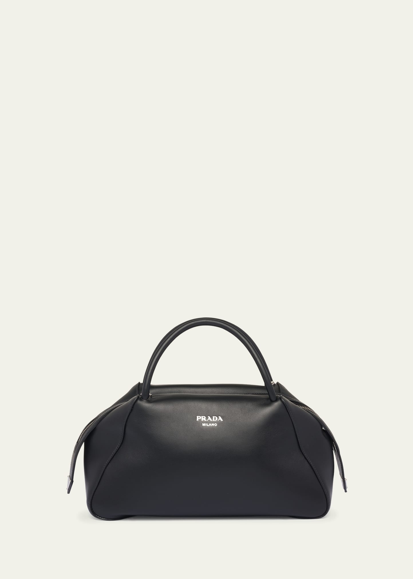 Prada Brushed Leather Top-Handle Bag - Bergdorf Goodman