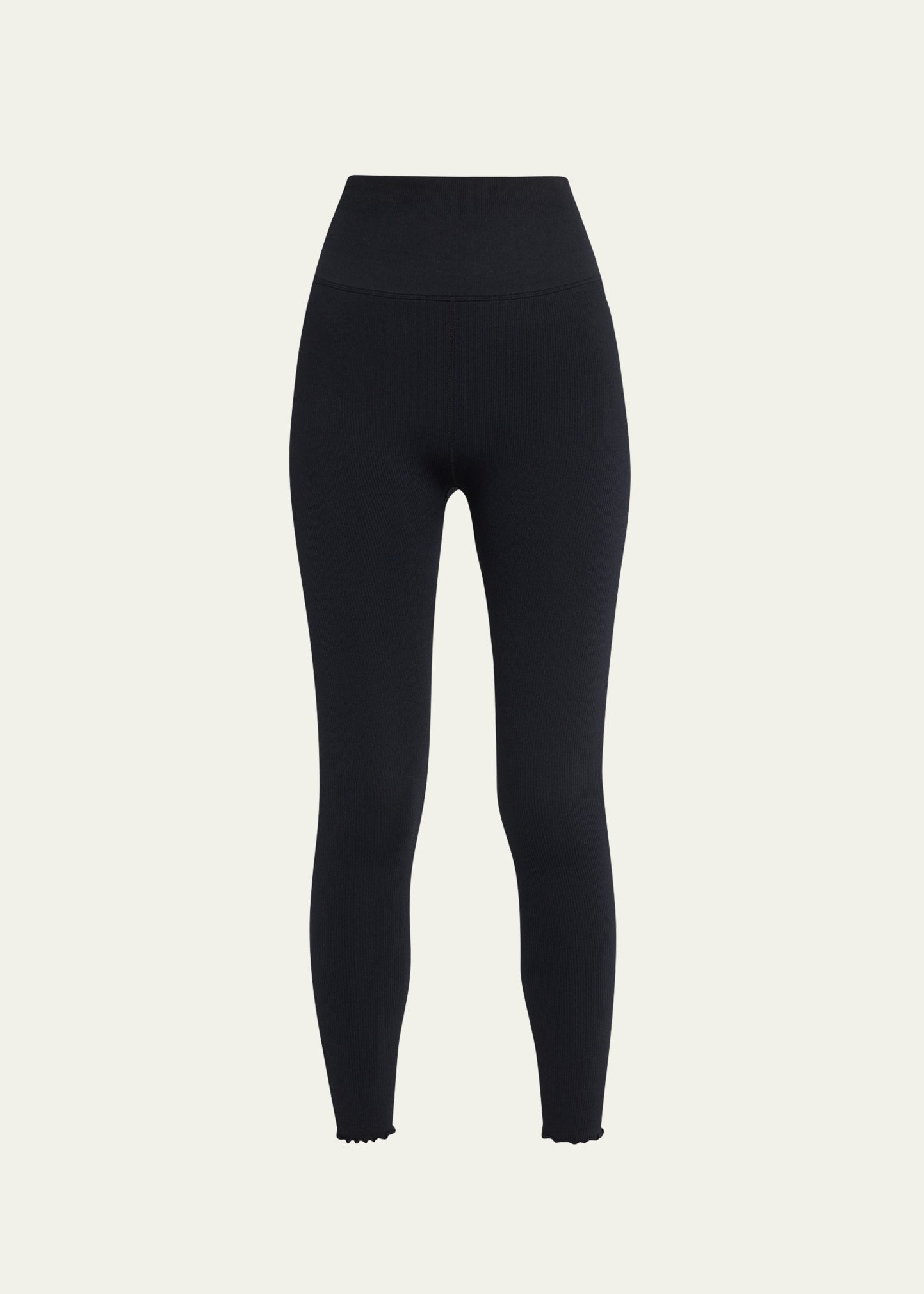 Love Sculpt 7/8 Ruffle Legging - Black