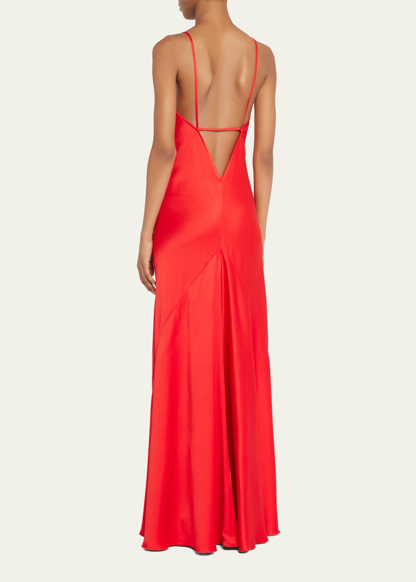 green emerald velvet dress Low Back Cami Floor Length Dress main image 0