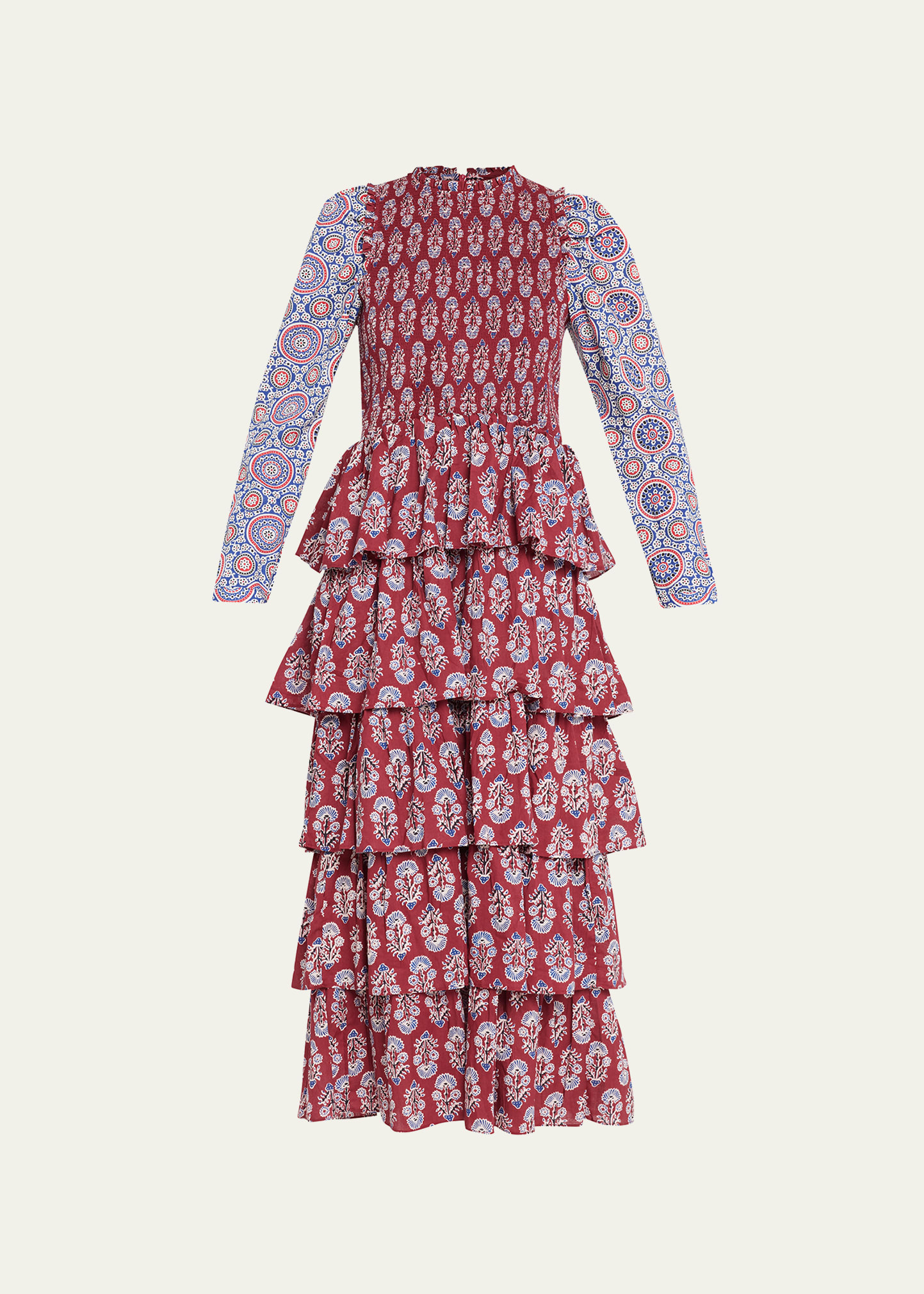 Alix of Bohemia Shelby Printed Long Sleeve Ruffle Maxi Dress - Bergdorf  Goodman
